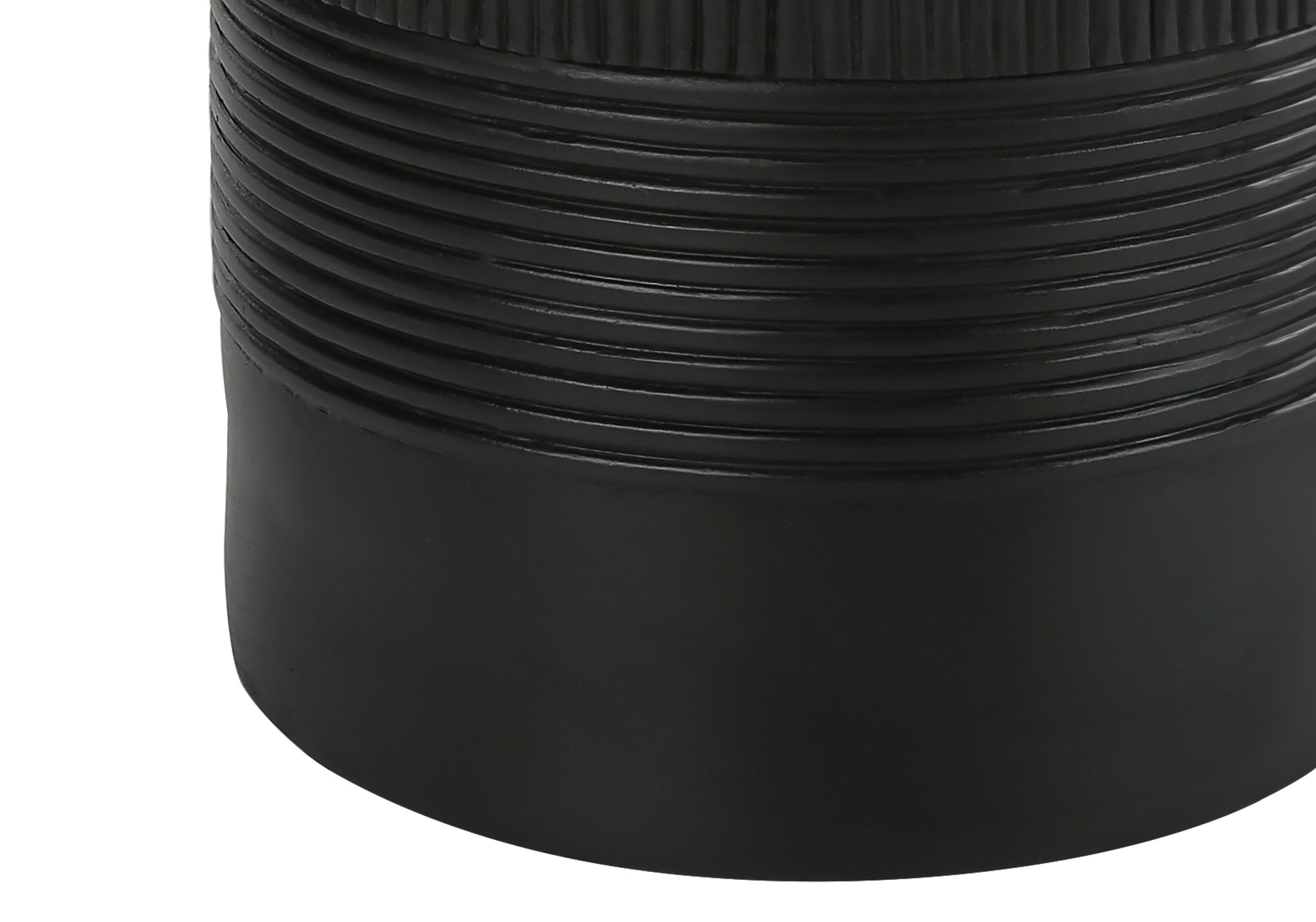 LUMINAIRE - 24"H LAMPE DE TABLE NOIR RESINE / IVOIRE – I 9619.