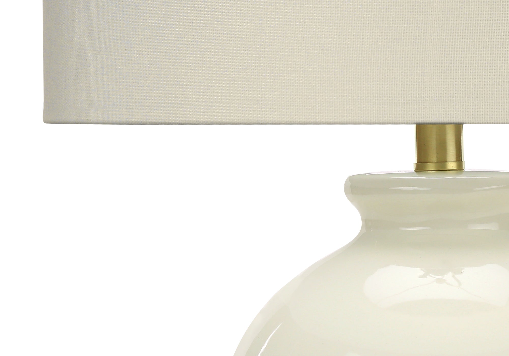LUMINAIRE - 26"H LAMPE DE TABLE CREME CERAMIQUE / IVOIRE – I 9625.