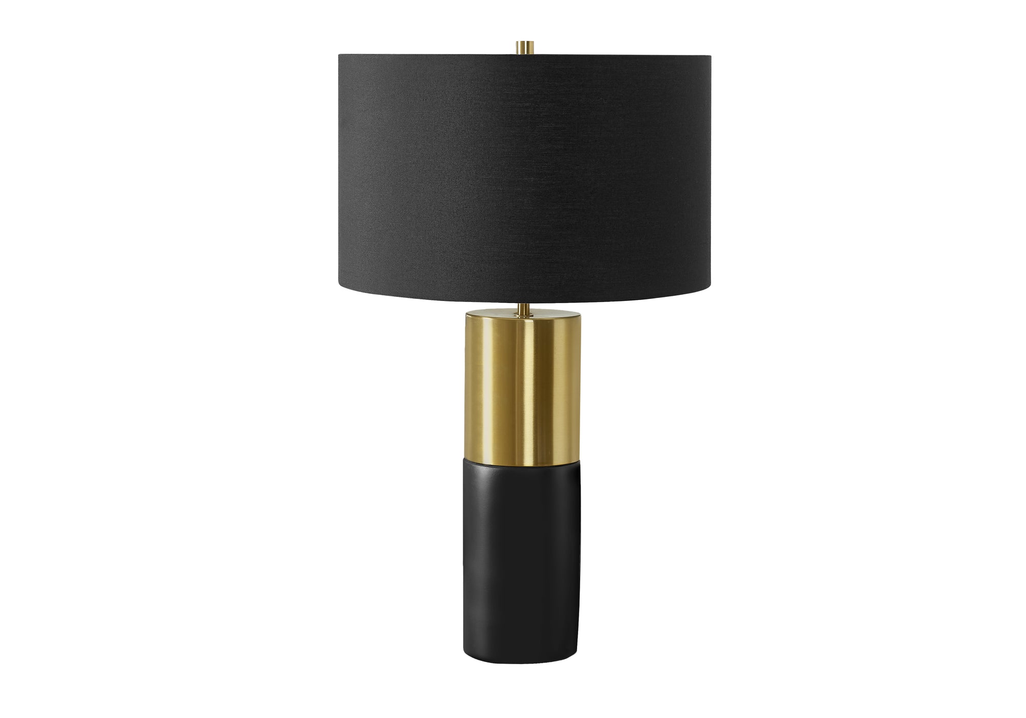 LUMINAIRE - 25"H LAMPE DE TABLE NOIR BETON / NOIR – I 9629.