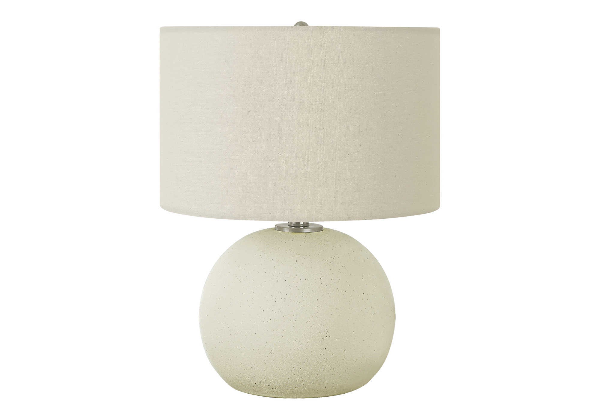LUMINAIRE - 18"H LAMPE DE TABLE CREME CERAMIQUE / IVOIRE – I 9630.