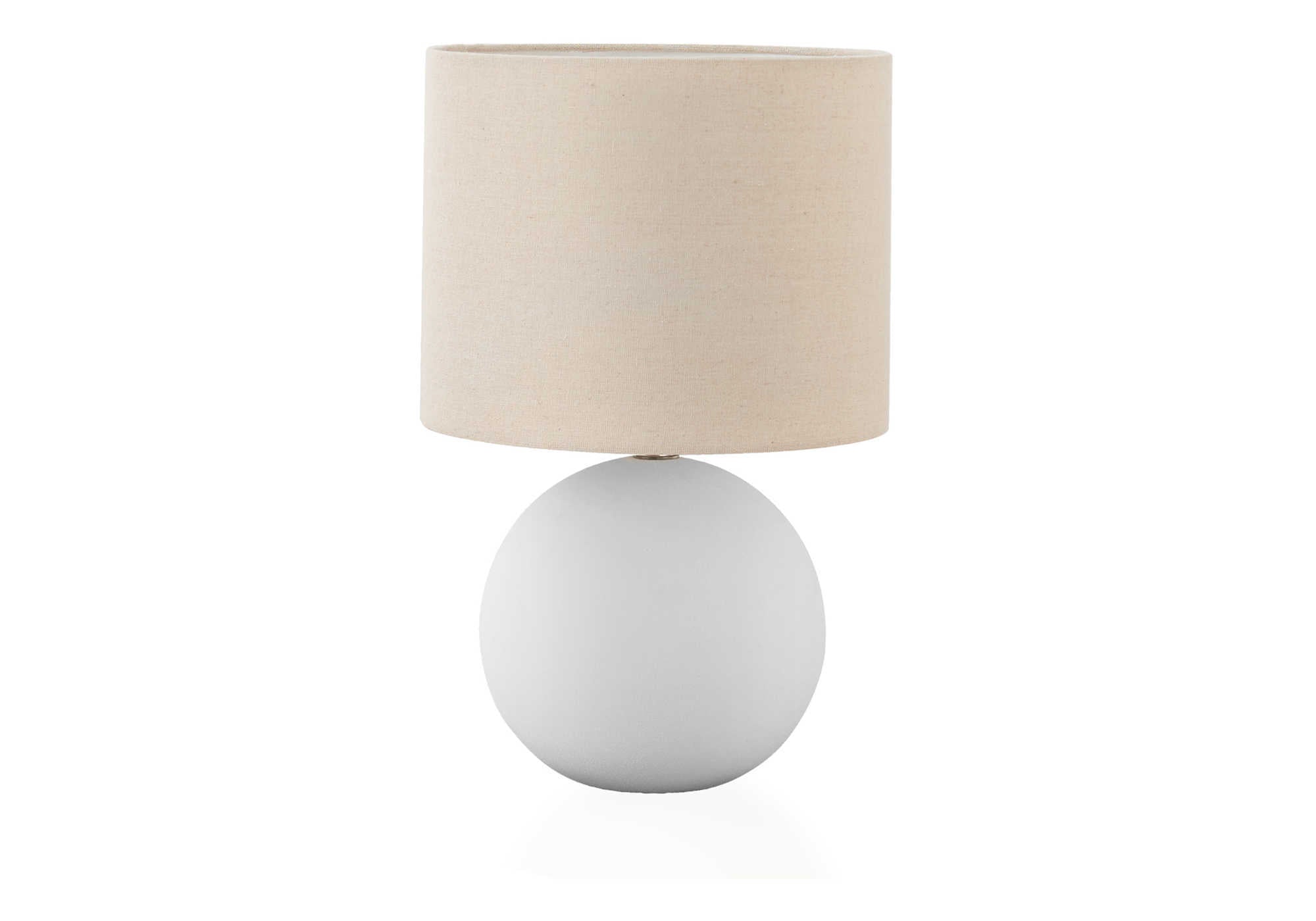 LUMINAIRE - 16"H LAMPE DE TABLE CREME CERAMIQUE / BEIGE – I 9632.