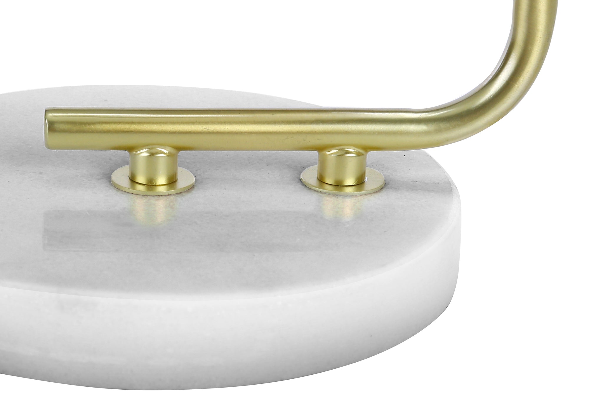 LUMINAIRE - 20"H LAMPE DE TABLE BLANC MARBRE / IVOIRE – I 9636.