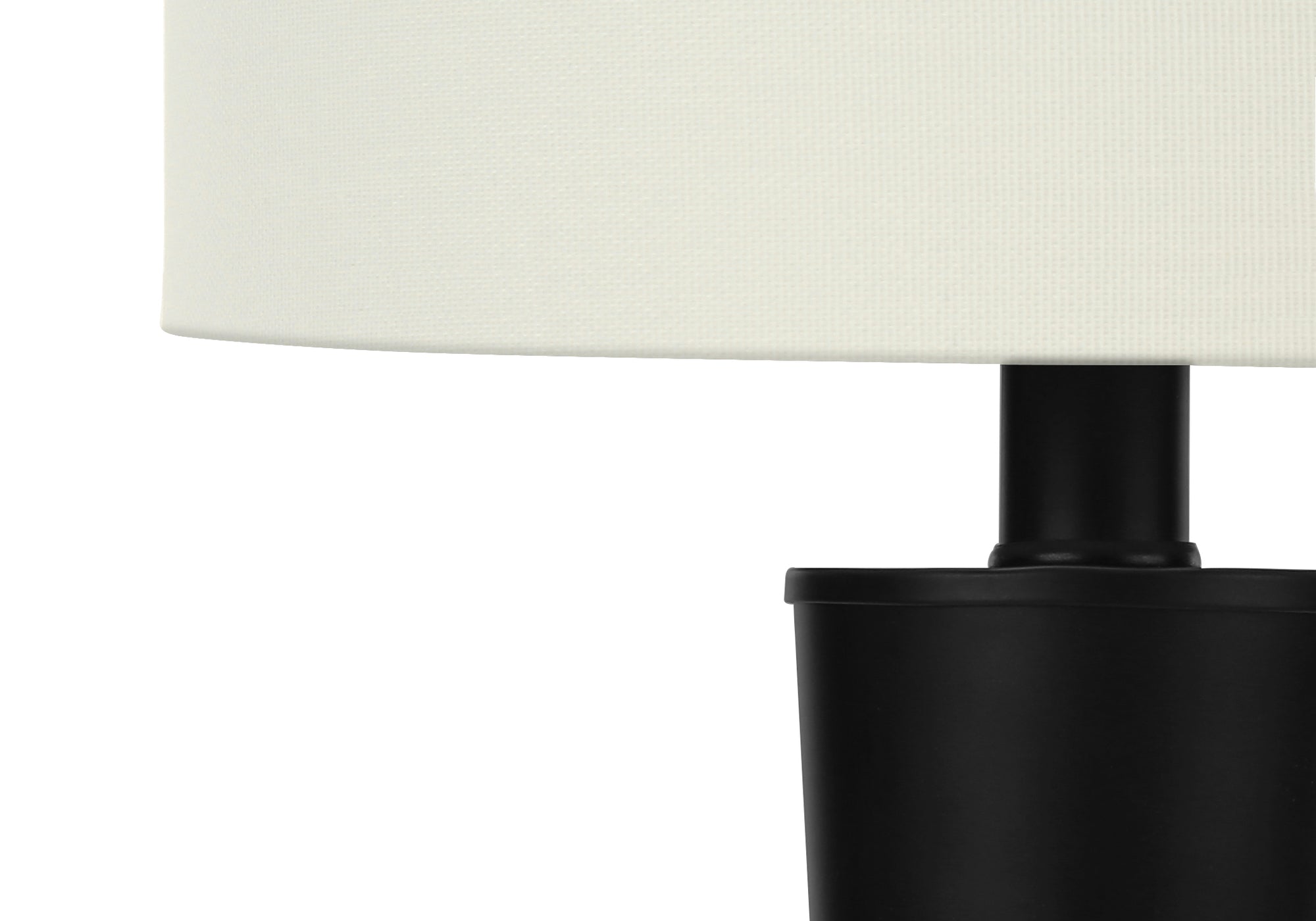 LUMINAIRE - 2MCX / 24"H LAMPE DE TABLE NOIR / IVOIRE /USB – I 9643.