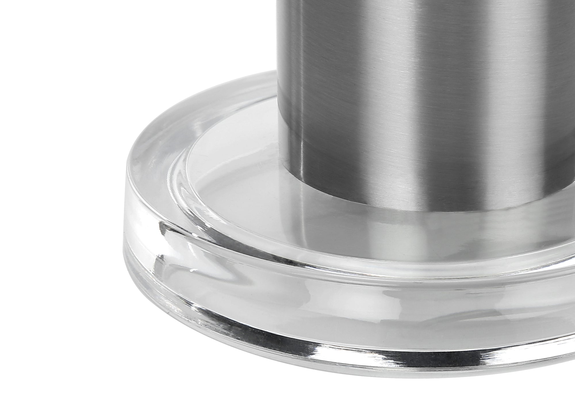 LUMINAIRE - 28"H LAMPE DE TABLE NICKEL METAL / IVOIRE – I 9657.