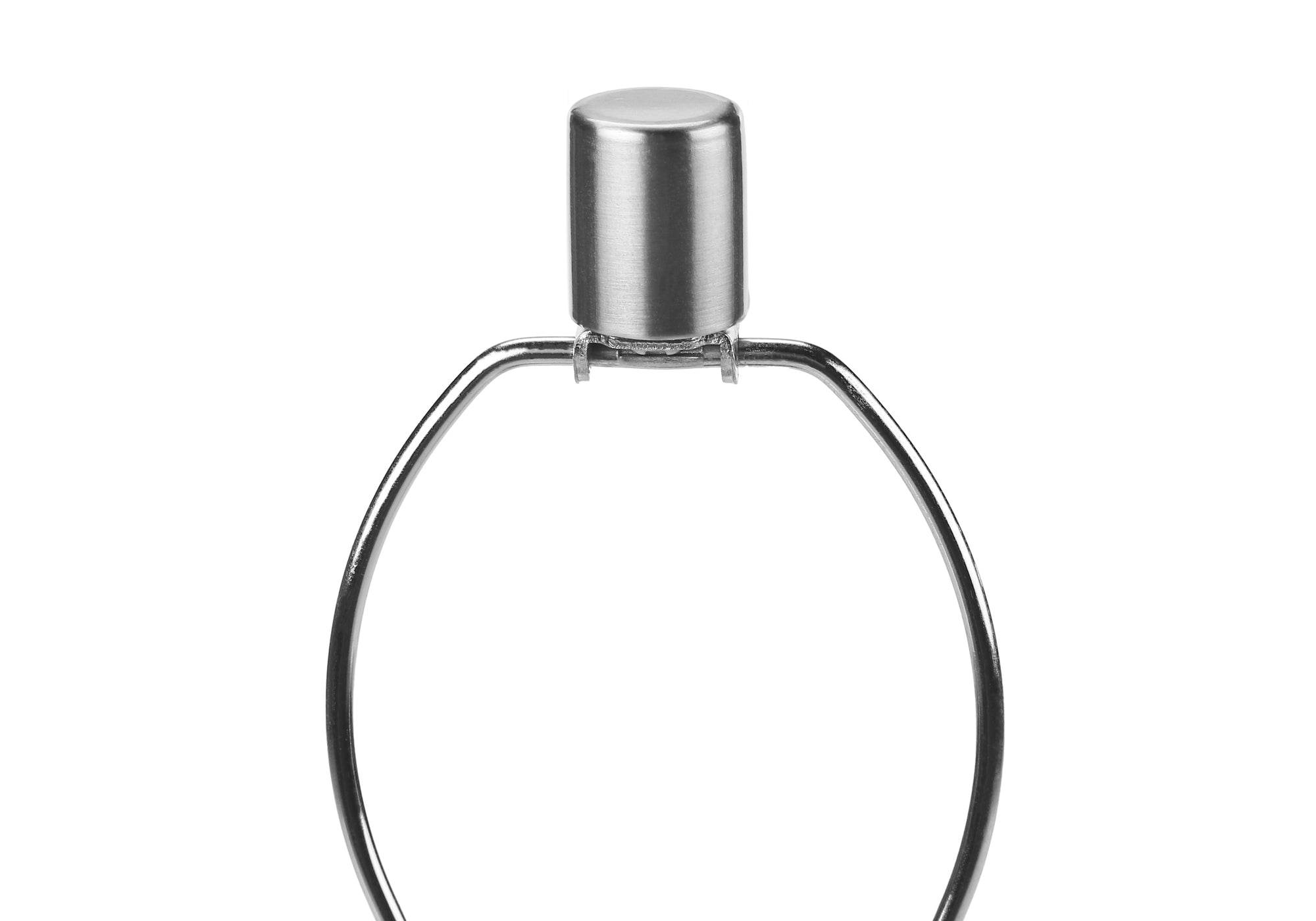 LUMINAIRE - 28"H LAMPE DE TABLE NICKEL METAL / IVOIRE – I 9657.