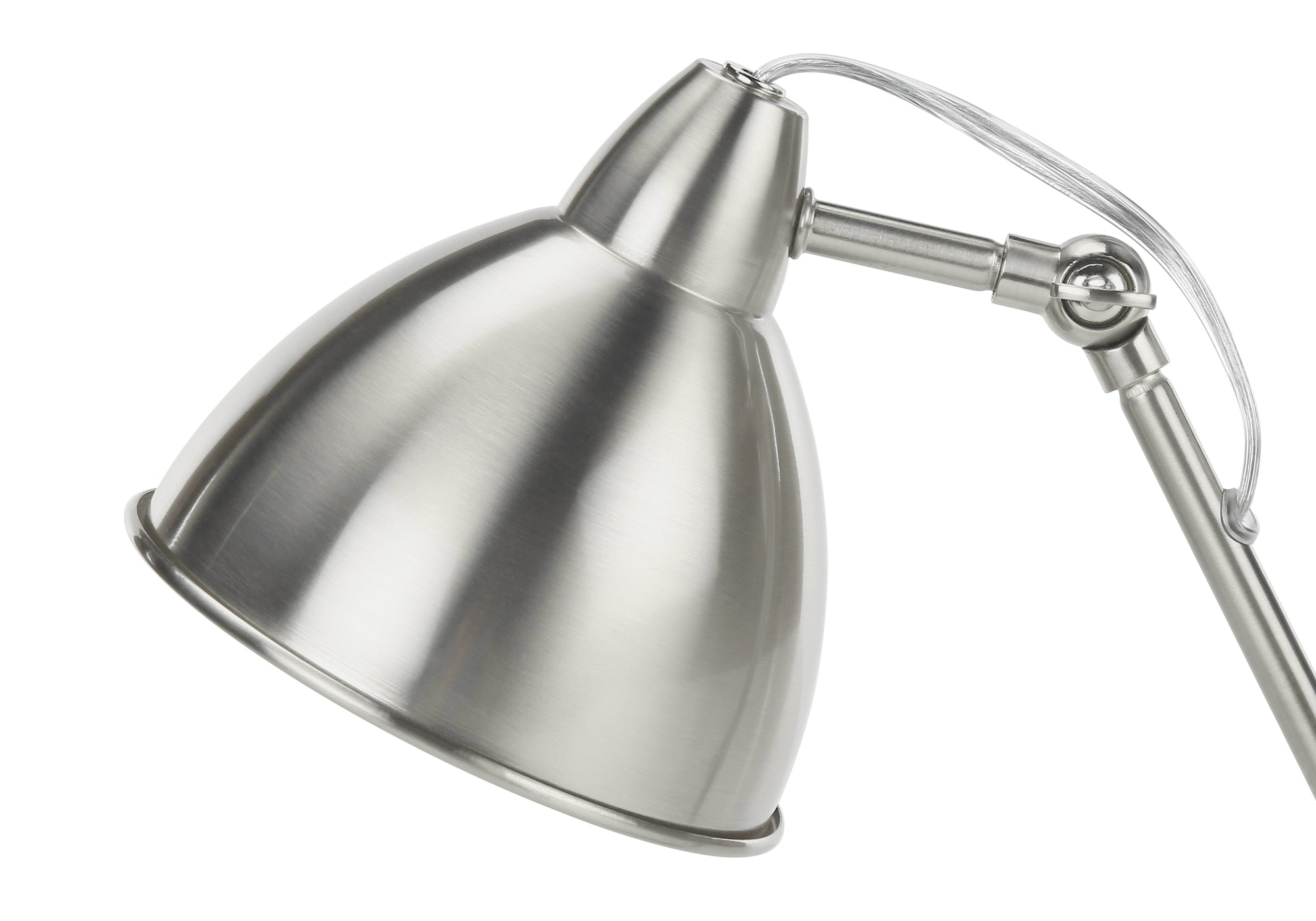 LUMINAIRE - 17"H LAMPE DE TABLE NICKEL METAL/NICKEL/USB – I 9659.