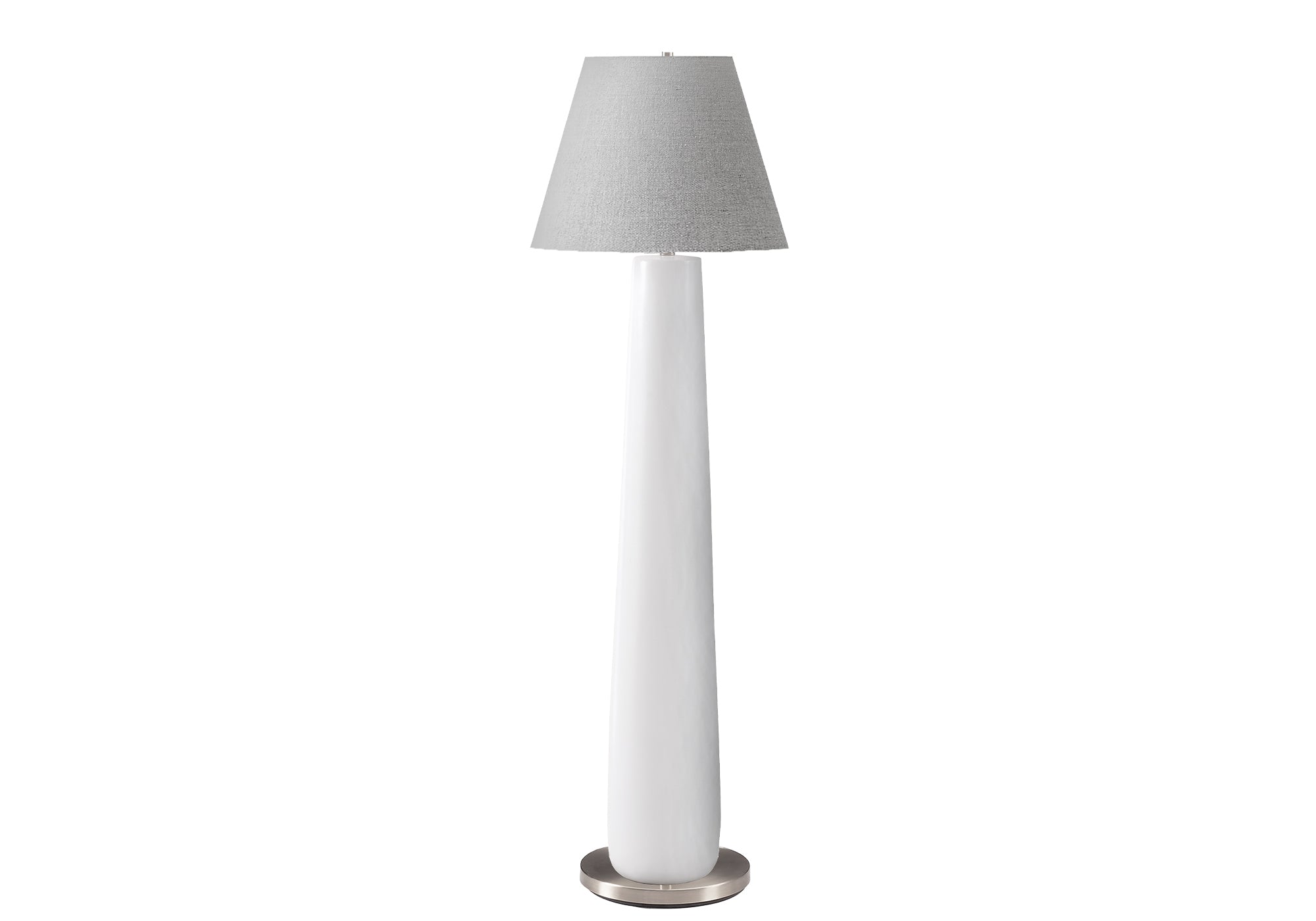 LUMINAIRE - 61"H LAMPE SUR PIED RESINE BLANC / GRIS – I 9684