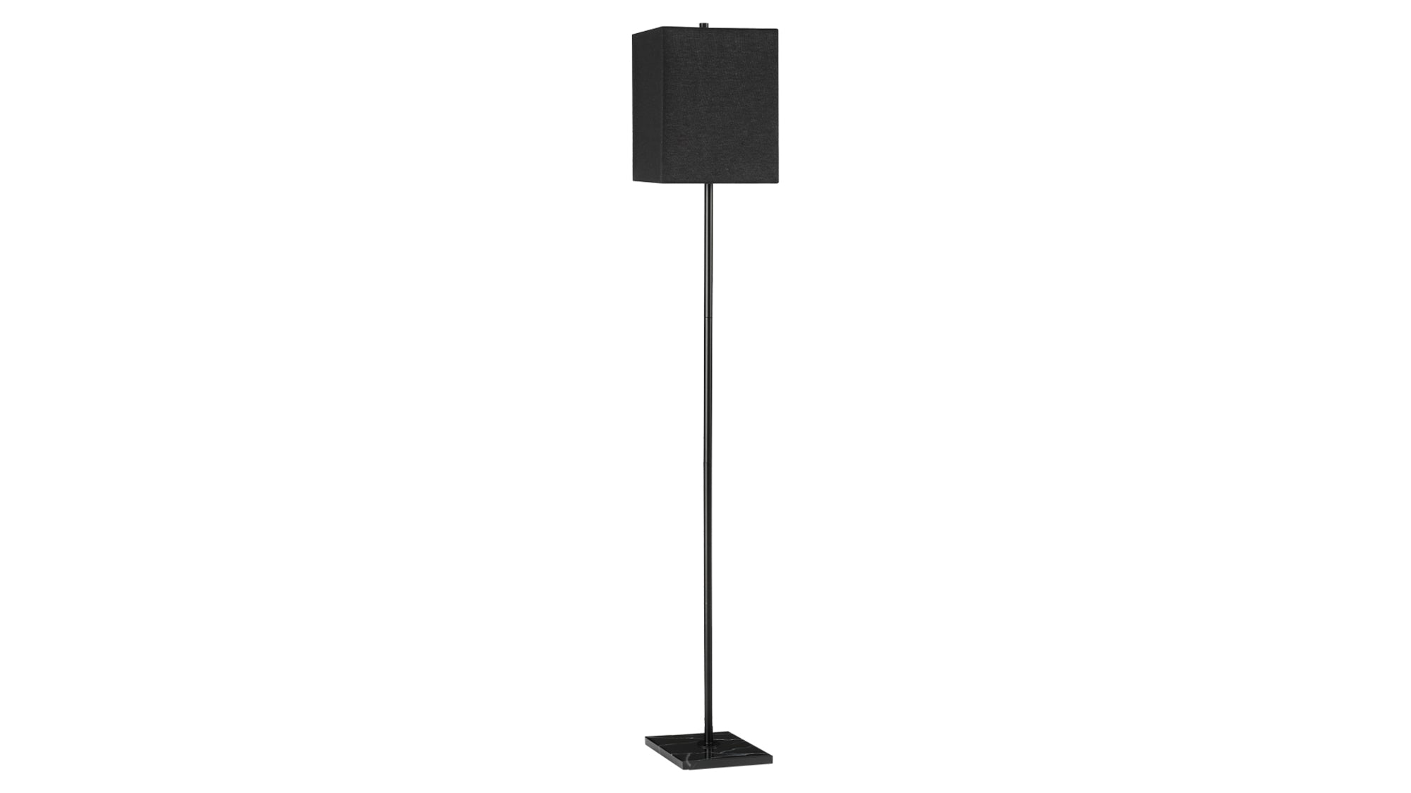 LUMINAIRE - 62"H LAMPE SUR PIED NOIR METAL / NOIR – I 9685