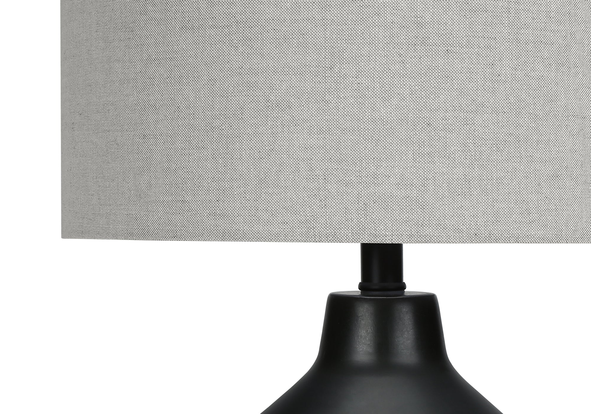 LUMINAIRE - 24"H LAMPE DE TABLE NOIR BETON / GRIS – I 9701.