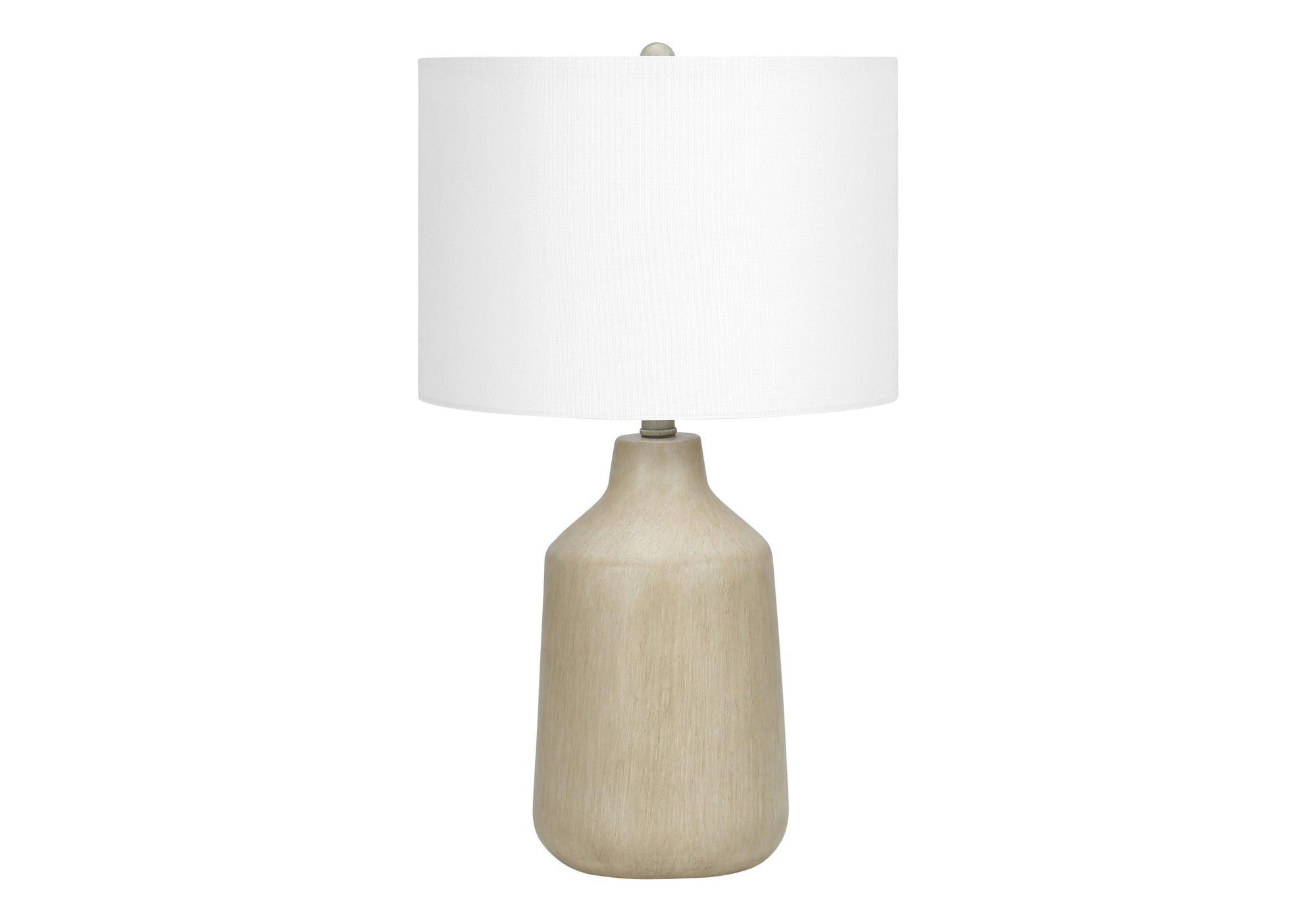 LUMINAIRE - 24"H LAMPE DE TABLE BEIGE BETON / IVOIRE – I 9702.