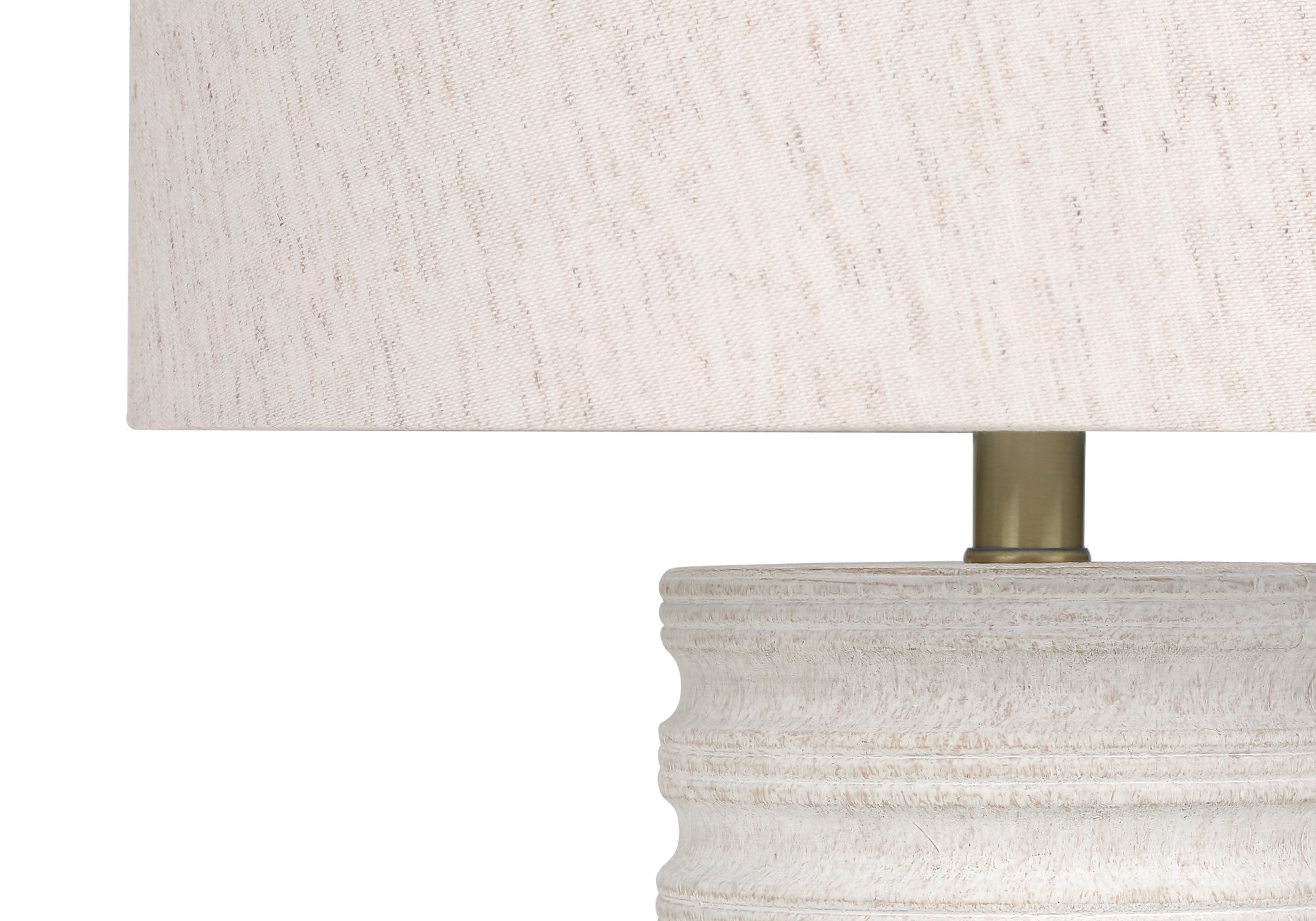 LUMINAIRE - 28"H LAMPE DE TABLE CREME RESINE / IVOIRE – I 9706.
