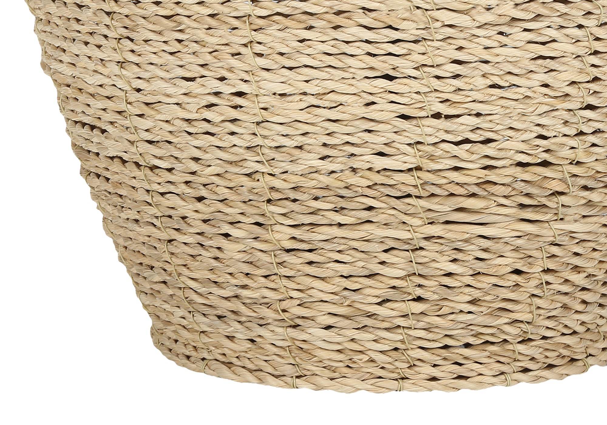 LUMINAIRE - 25"H LAMPE DE TABLE BEIGE ROTIN / BEIGE – I 9713.