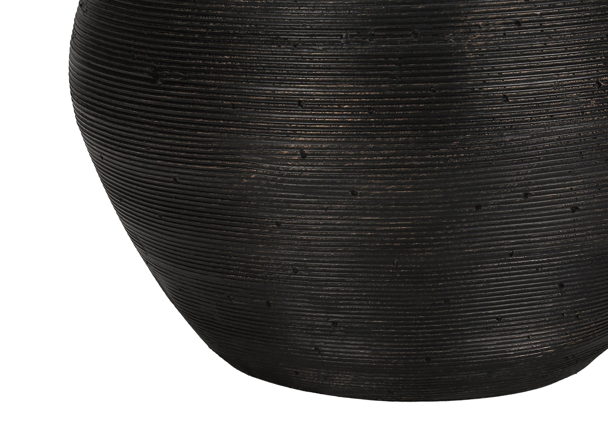 LUMINAIRE - 25"H LAMPE DE TABLE NOIR BETON / IVOIRE – I 9715.