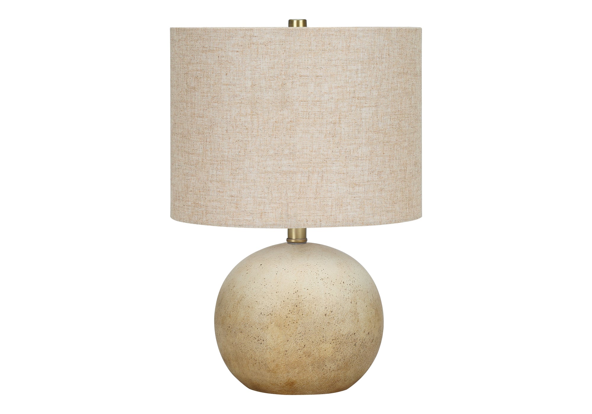 LUMINAIRE - 20"H LAMPE DE TABLE BEIGE BETON / BEIGE – I 9718.
