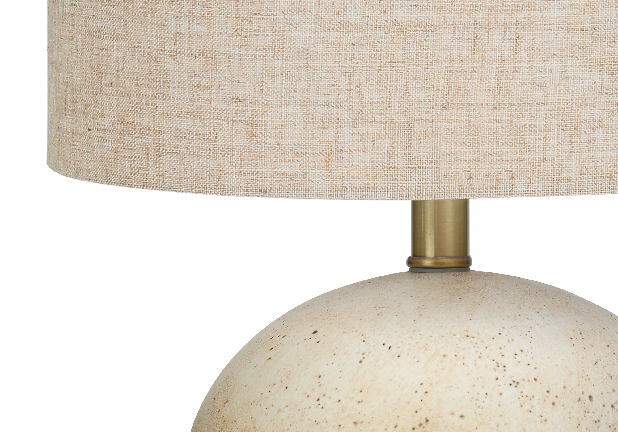 LUMINAIRE - 20"H LAMPE DE TABLE BEIGE BETON / BEIGE – I 9718.