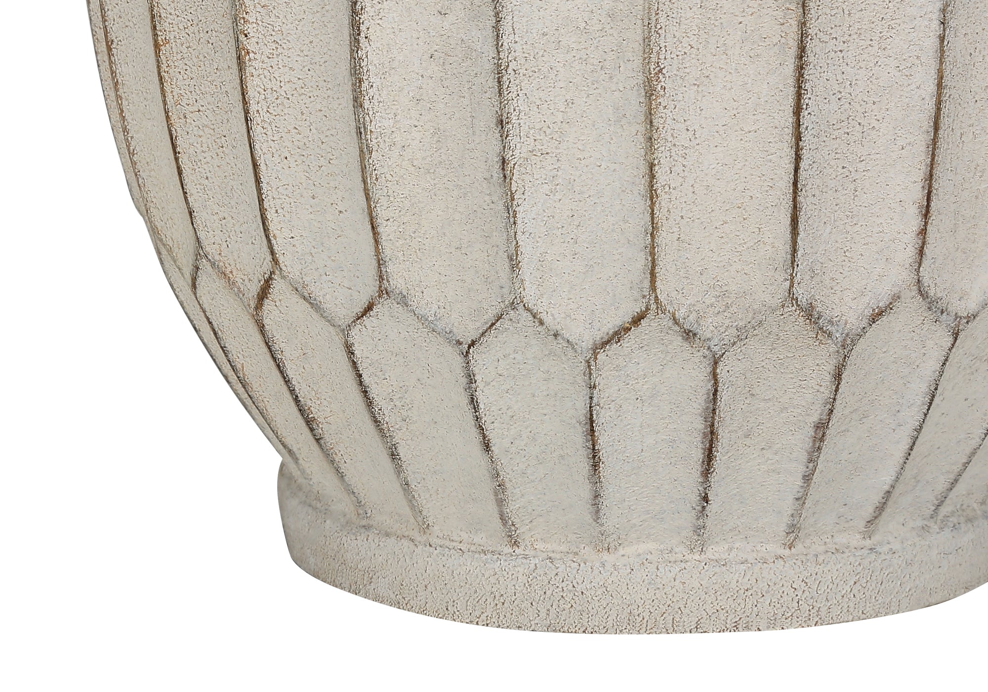 LUMINAIRE - 24"H LAMPE DE TABLE CREME RESINE / IVOIRE – I 9720.