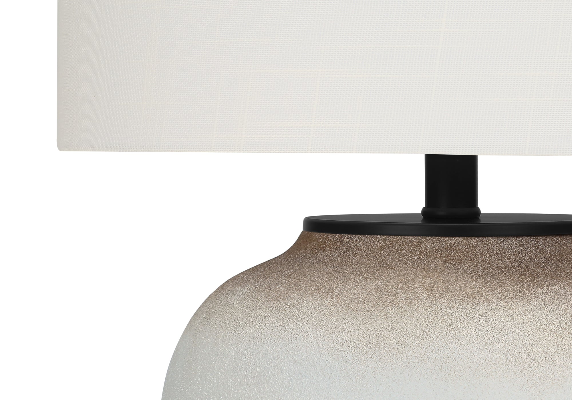 LUMINAIRE - 21"H LAMPE DE TABLE CREME CERAMIQUE / IVOIRE – I 9722.