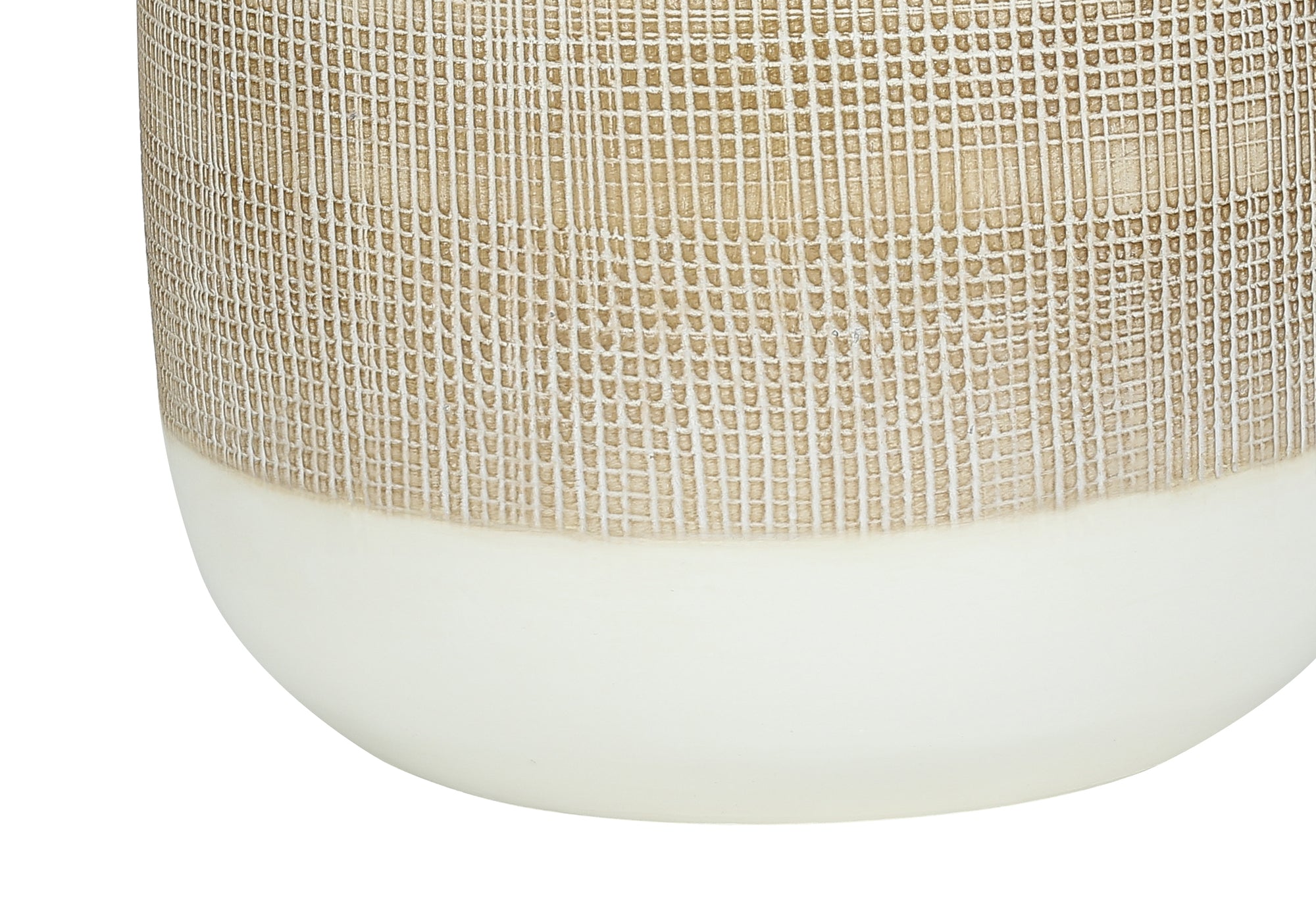LUMINAIRE - 27"H LAMPE DE TABLE CREME CERAMIQUE / BEIGE – I 9724.