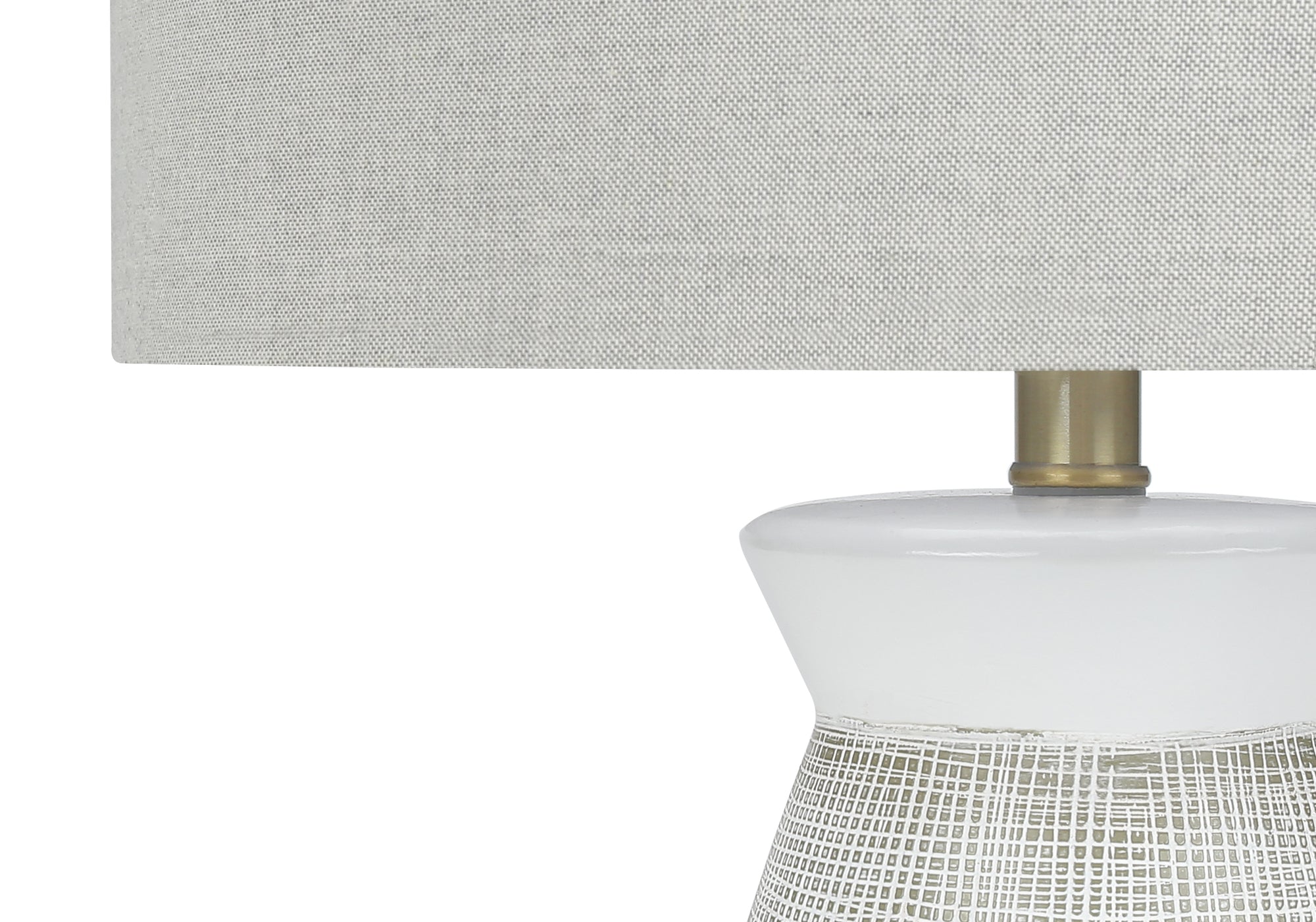 LUMINAIRE - 27"H LAMPE DE TABLE GRIS CERAMIQUE / GRIS – I 9725.