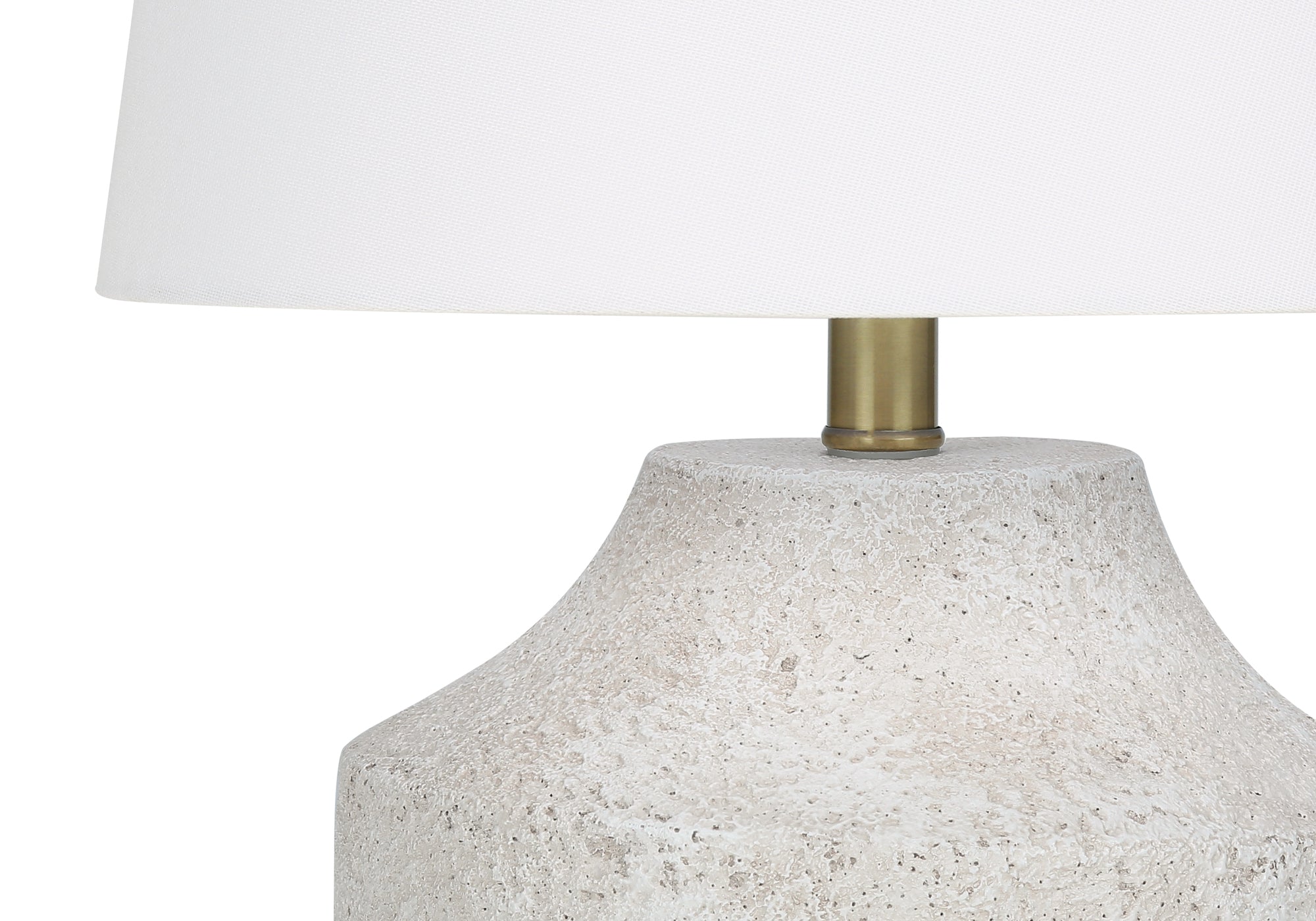 LUMINAIRE - 20"H LAMPE DE TABLE CREME BETON / IVOIRE – I 9729.