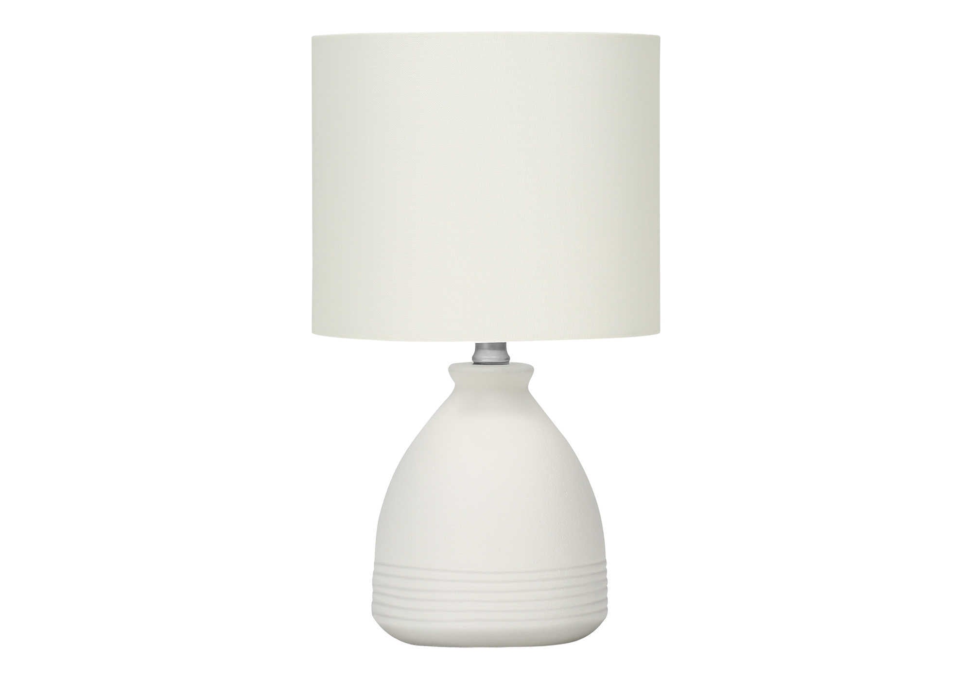 LUMINAIRE - 17"H LAMPE DE TABLE CREME CERAMIQUE / IVOIRE – I 9741.