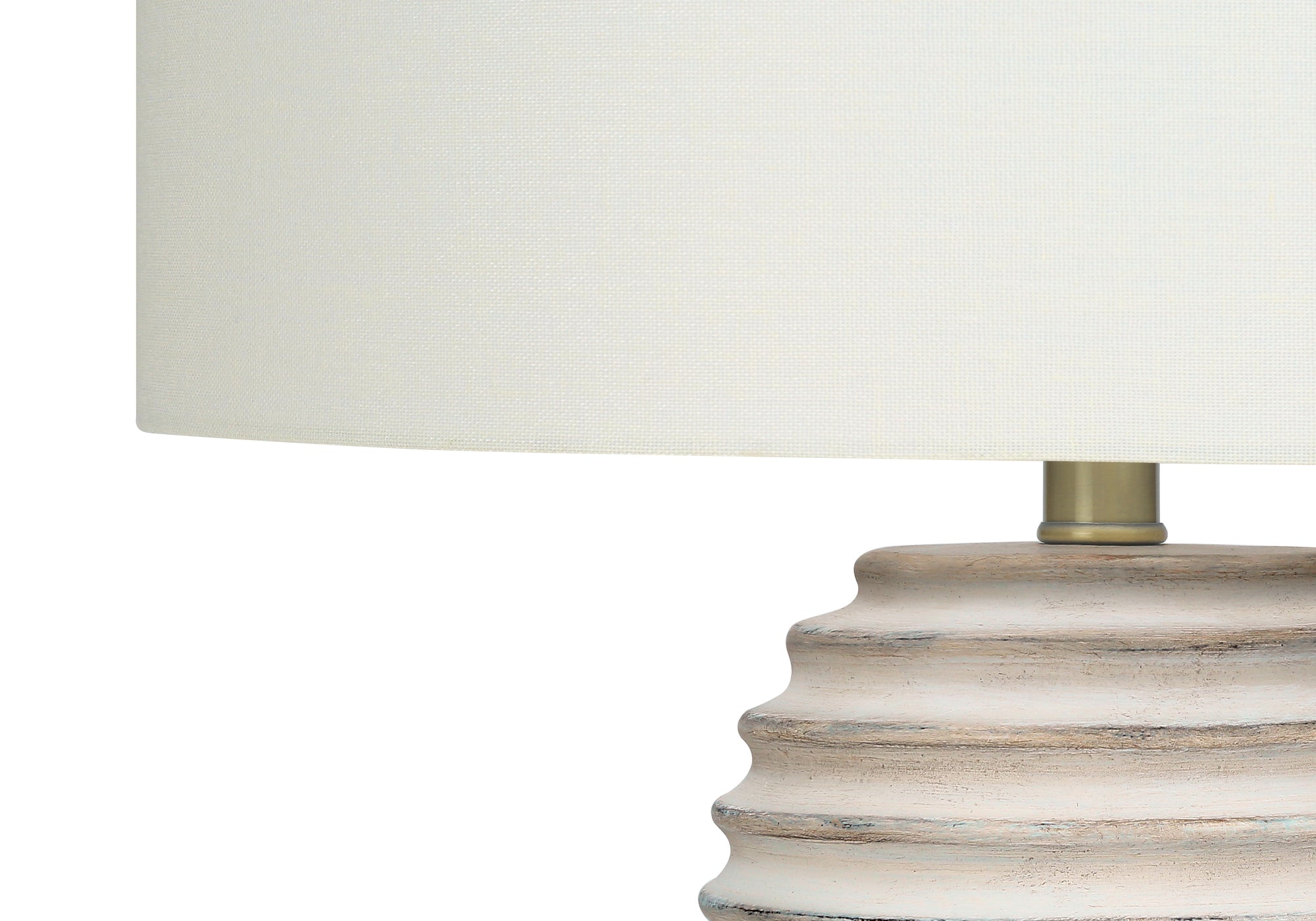 LUMINAIRE - 28"H LAMPE DE TABLE CREME RESINE / IVOIRE – I 9742.