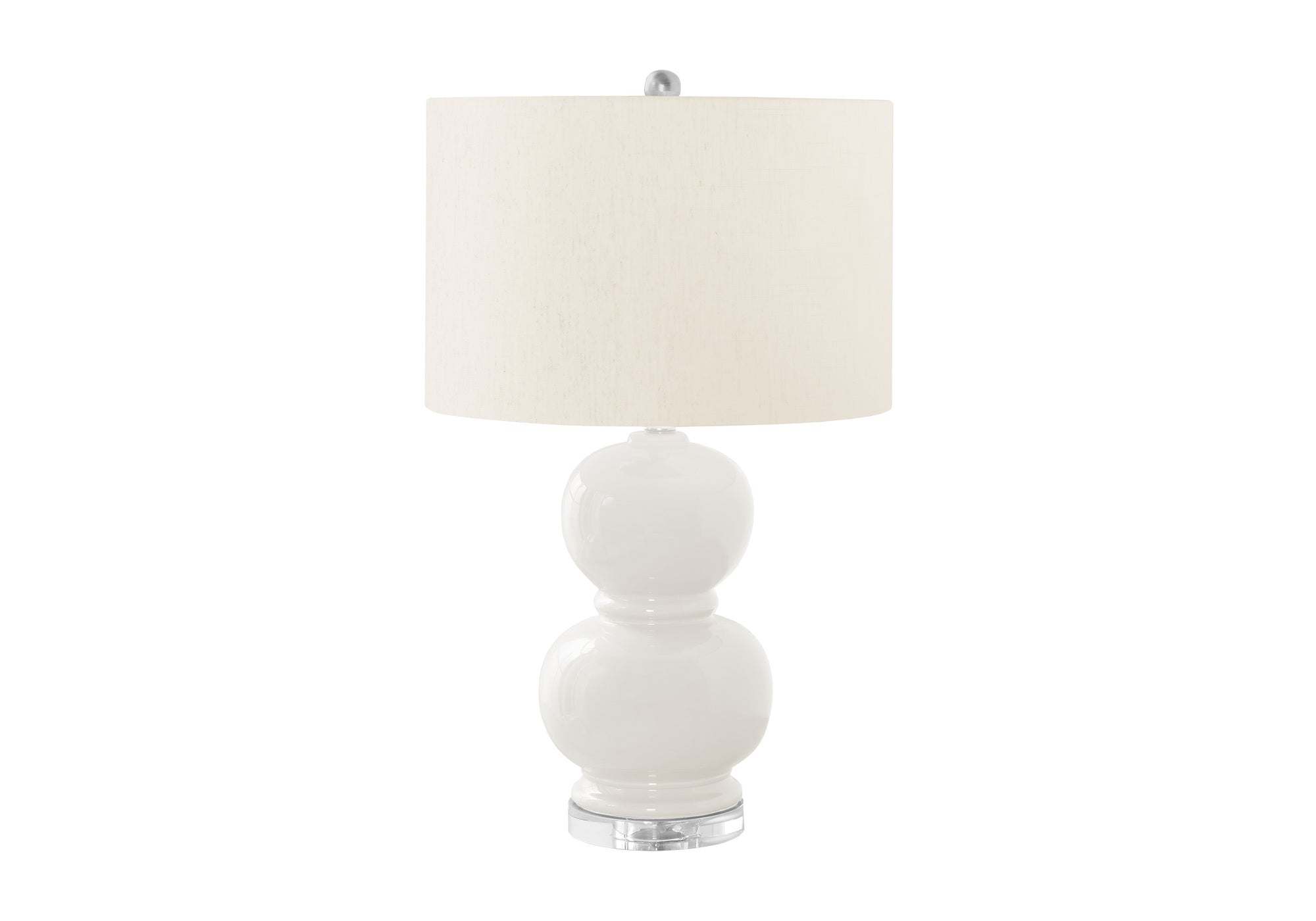 LUMINAIRE - 25"H LAMPE DE TABLE CREME CERAMIQUE / IVOIRE – I 9744.