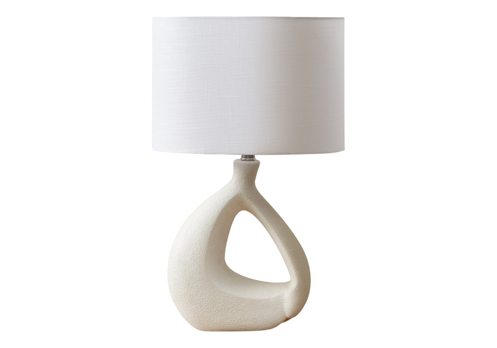 LUMINAIRE - 23"H LAMPE DE TABLE IVOIRE RESINE / IVOIRE – I 9880