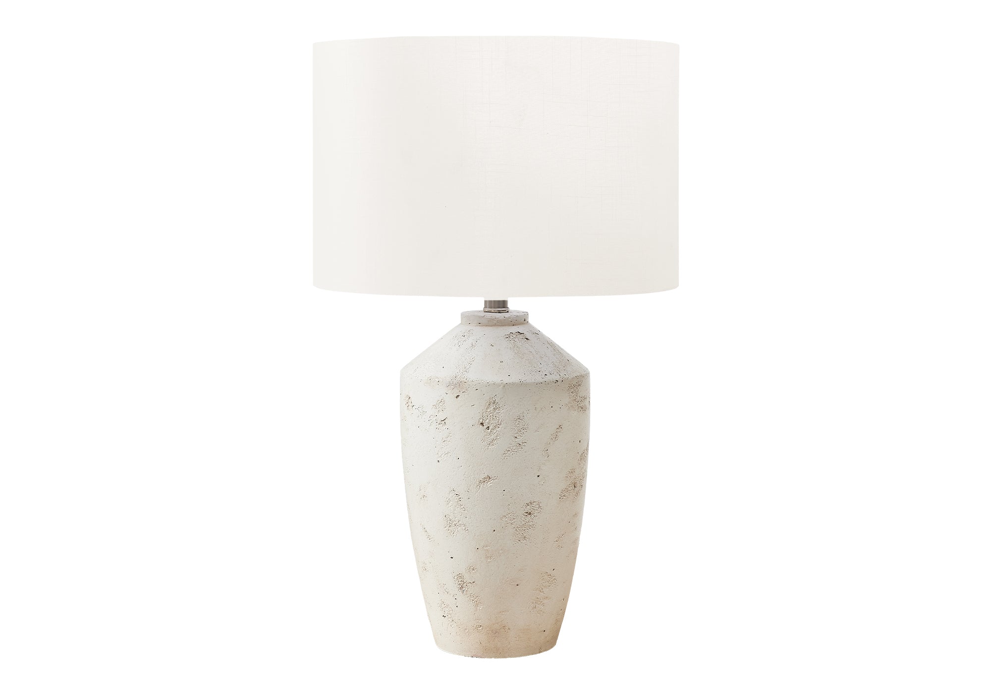 LUMINAIRE - 25"H LAMPE DE TABLE IVOIRE BETON / IVOIRE – I 9892