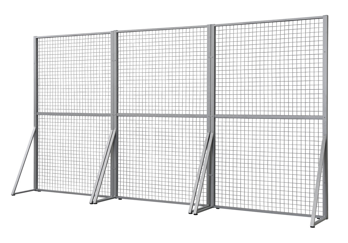 ETAGERE PRESENTOIR - 96"H X 60"L PANNEAU ARGENT / DECOR – I 9901