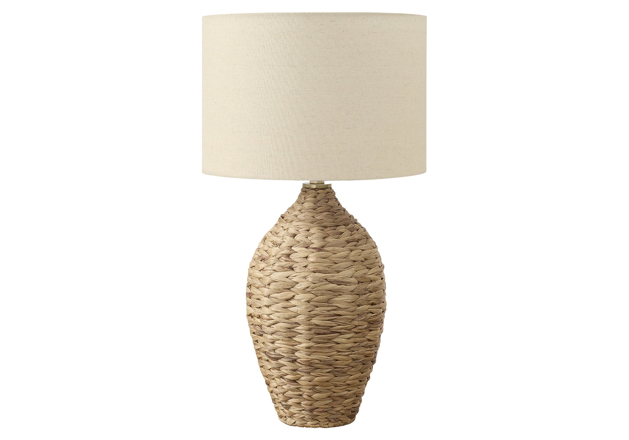 LUMINAIRE - 30"H LAMPE DE TABLE NATUREL ROTIN / BEIGE – I 9917