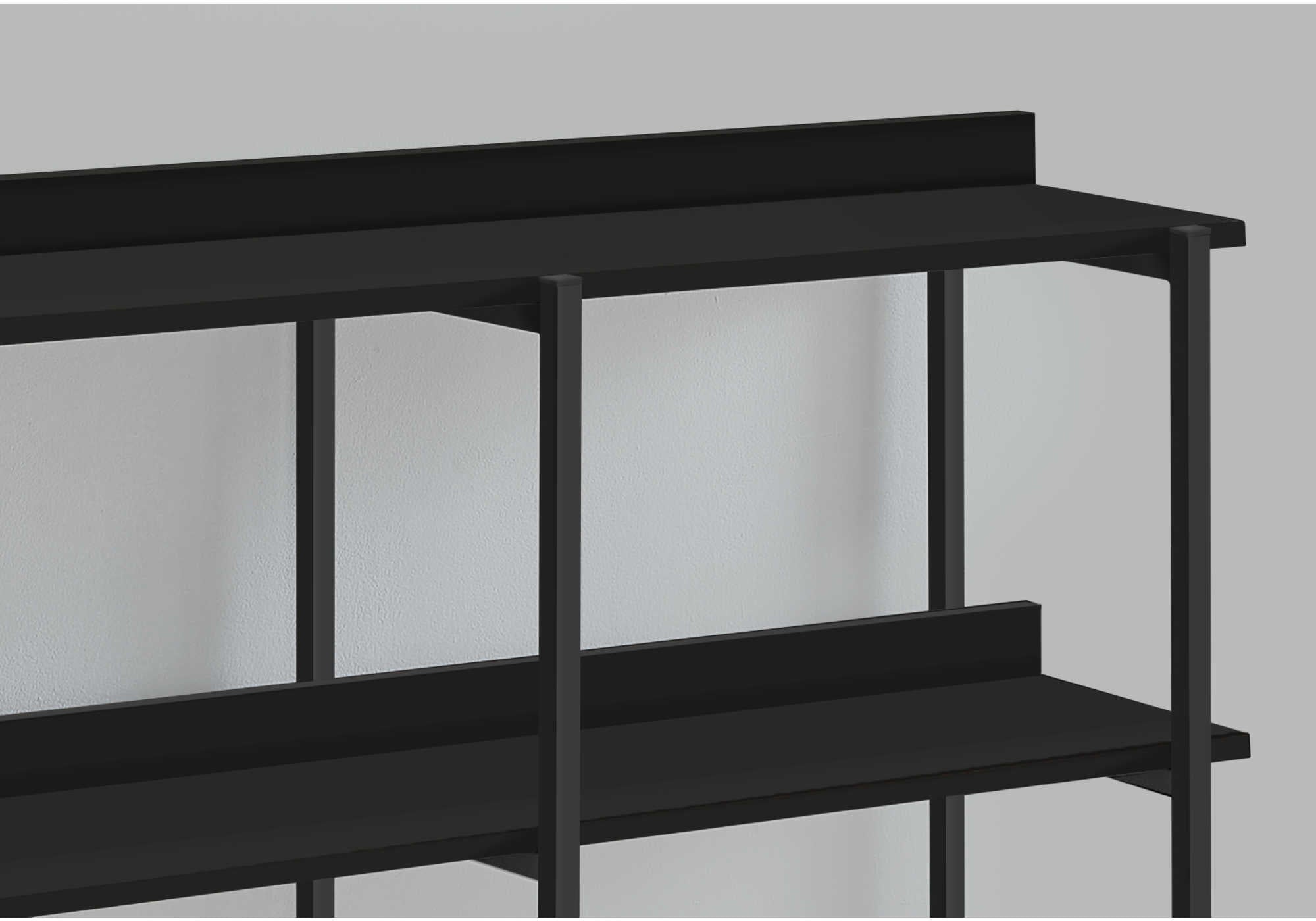 TABLE D'APPOINT - 48"L / CONSOLE NOIR / METAL NOIR – I 2219.
