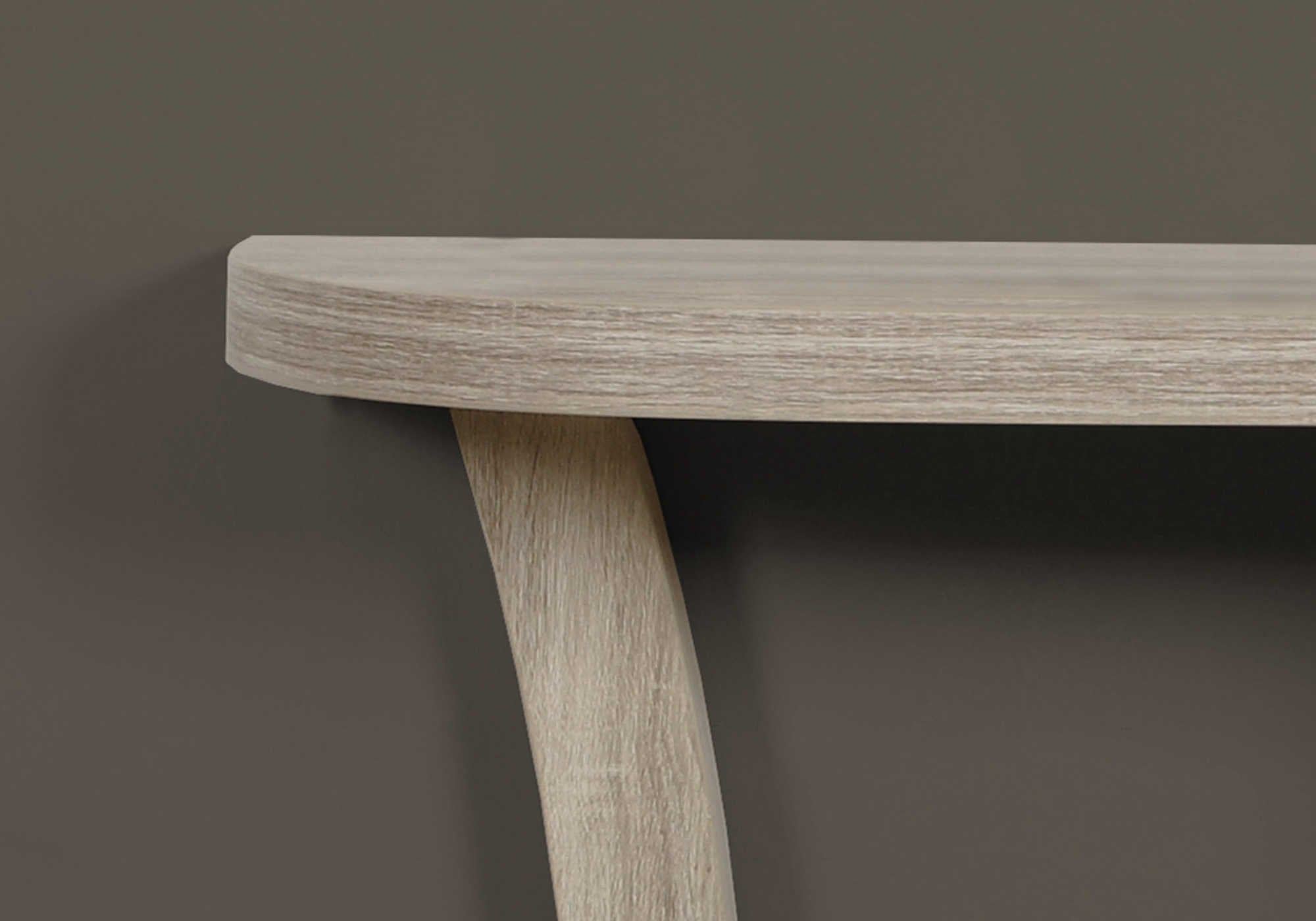 TABLE D'APPOINT - 47"L / CONSOLE D'ENTREE TAUPE FONCE – I 2416.