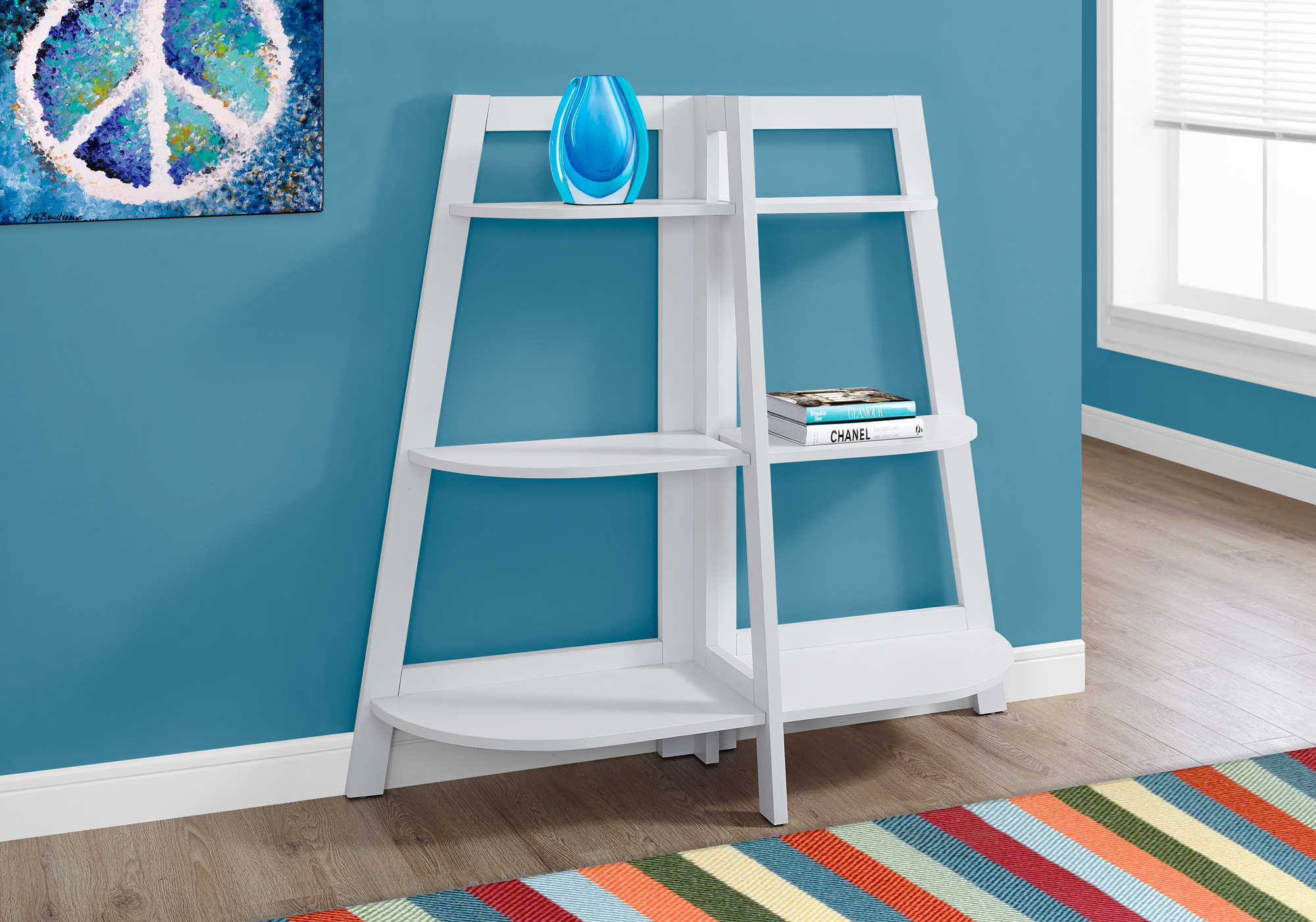 ETAGERE - 48"H / ETAGERE D'APPOINT BLANC – I 2427