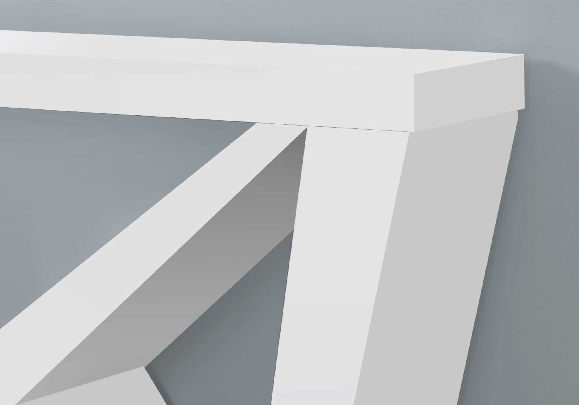 TABLE D'APPOINT - 48"L / CONSOLE D'ENTREE BLANC – I 2429.