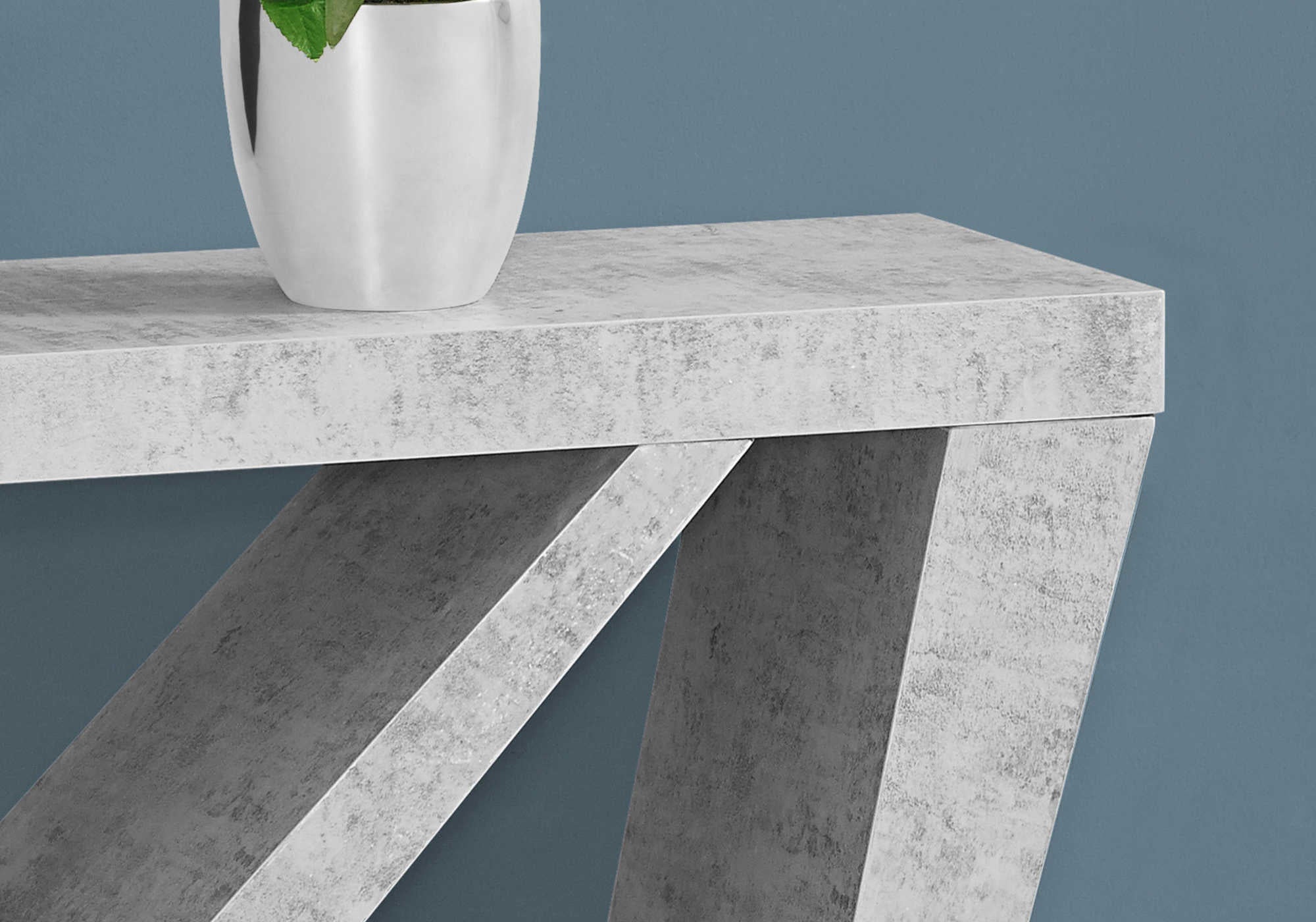 TABLE D'APPOINT - 48"L / CONSOLE D'ENTREE SIMILI-CIMENT – I 2436.