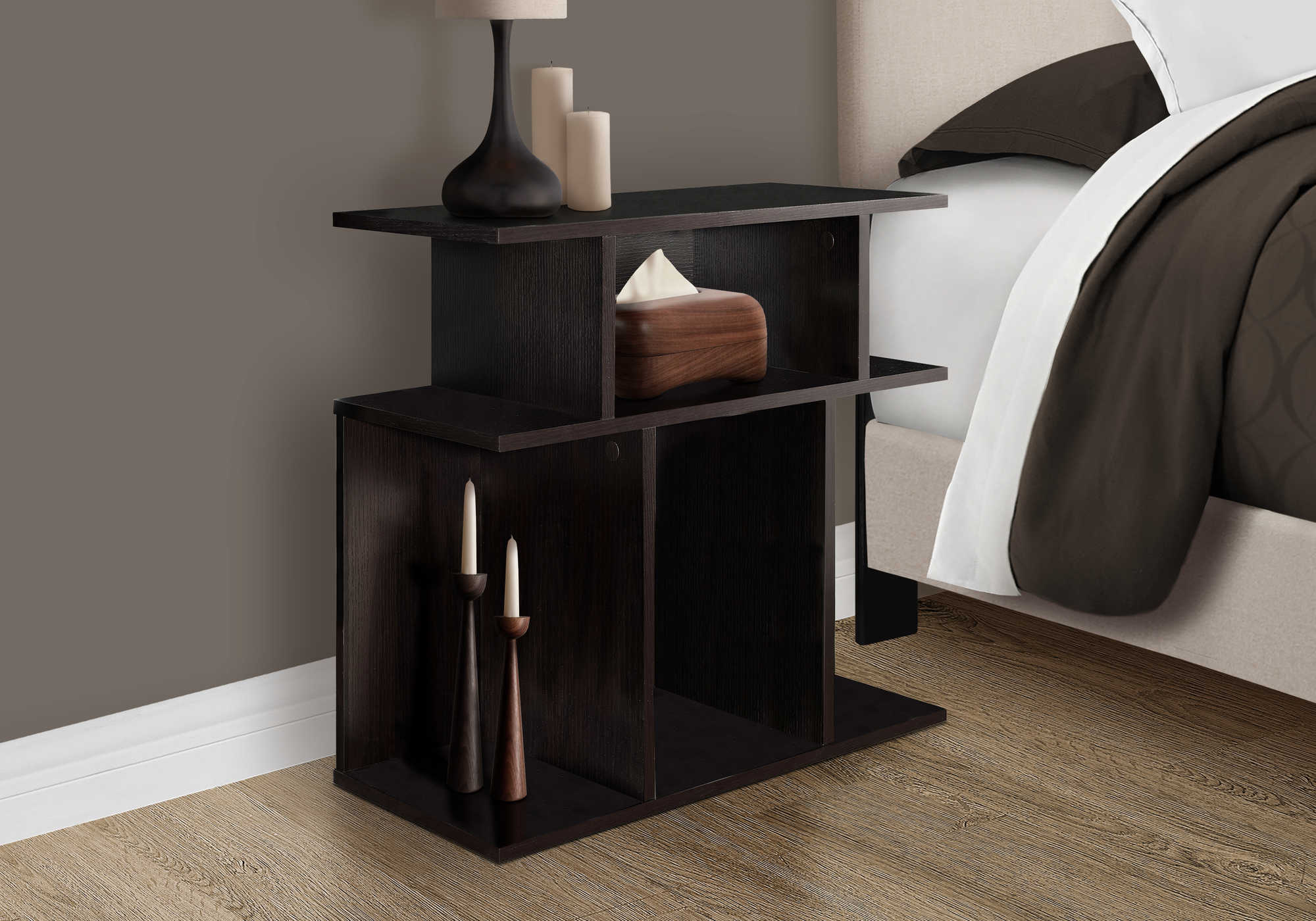 TABLE DE CHEVET - 24"H / ESPRESSO – I 2474.