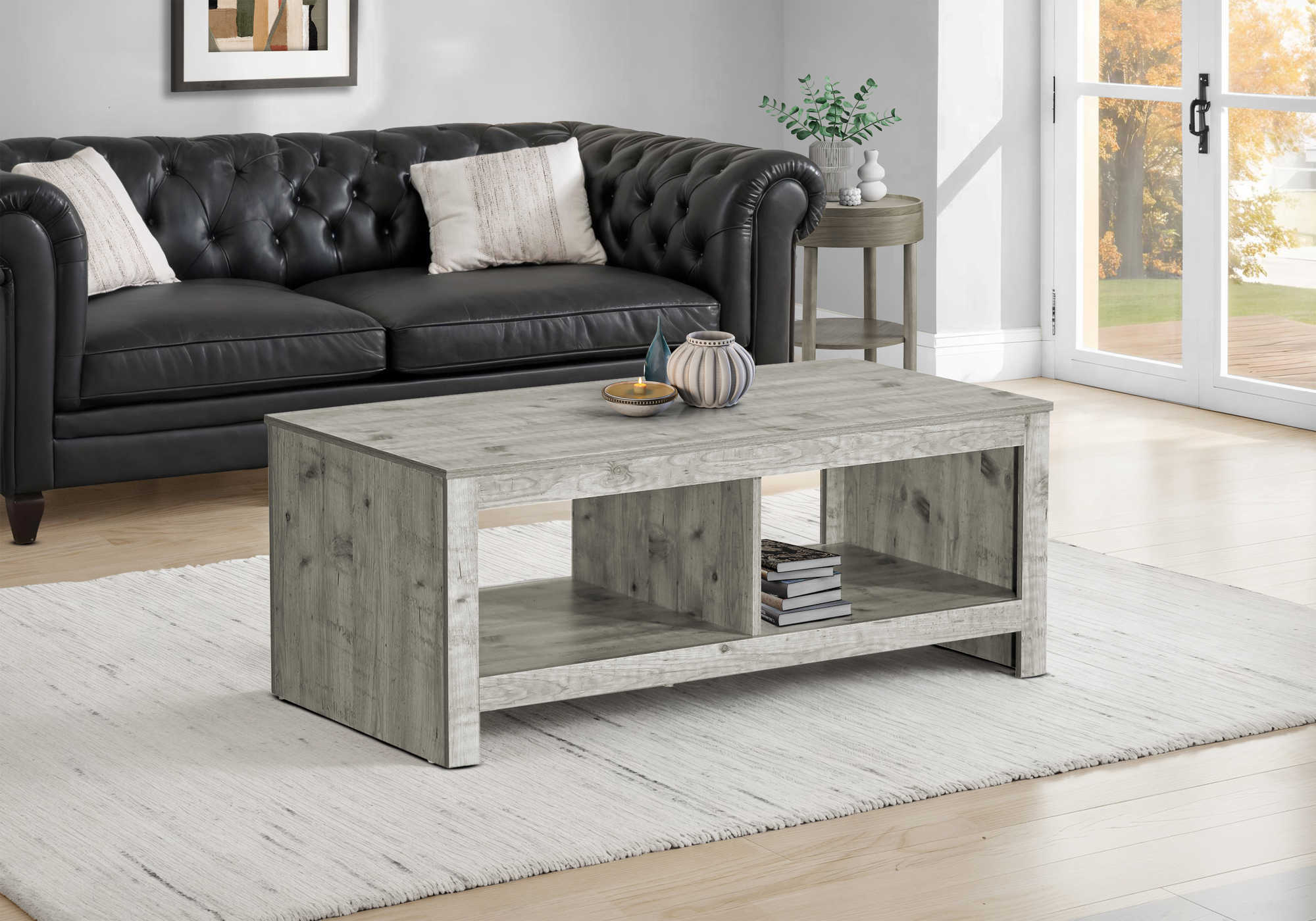 TABLE DE SALON - 44"L / GRIS RUSTIQUE – I 2512