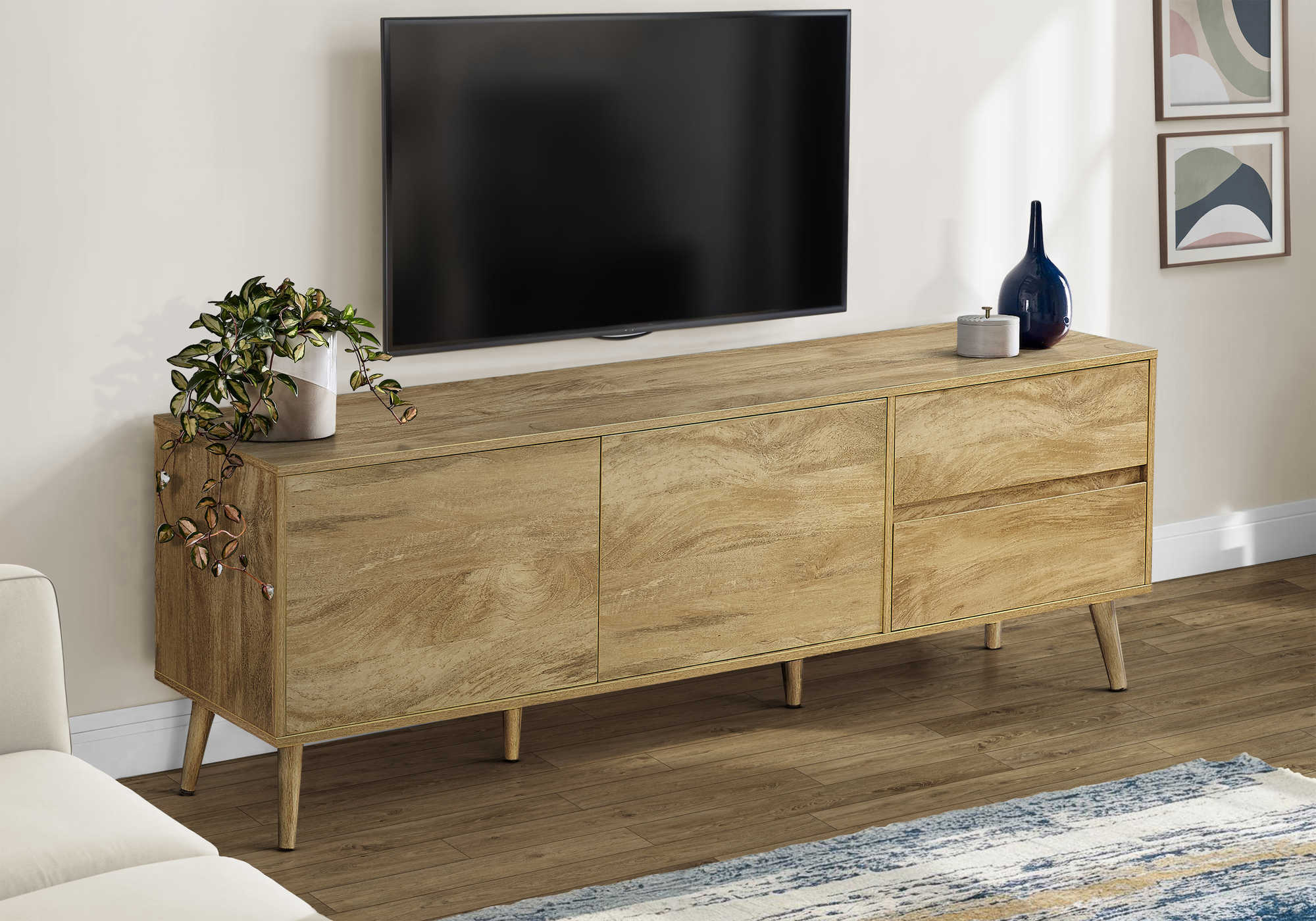 MEUBLE TV - 72"L / NOYER – I 2722