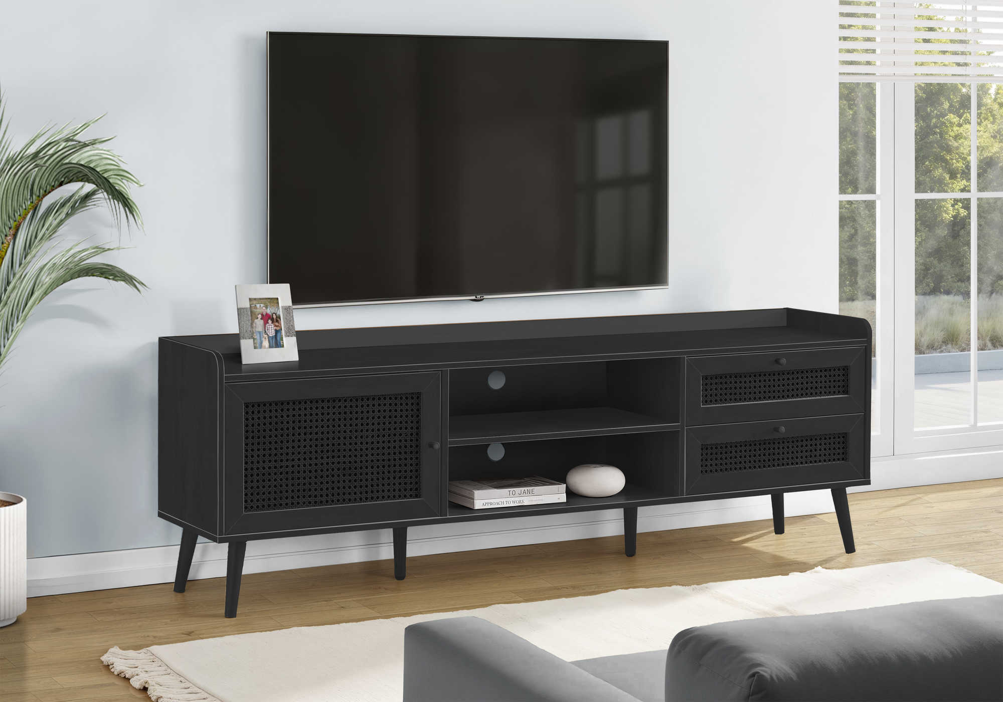 MEUBLE TV - 72"L / NOIR – I 2724