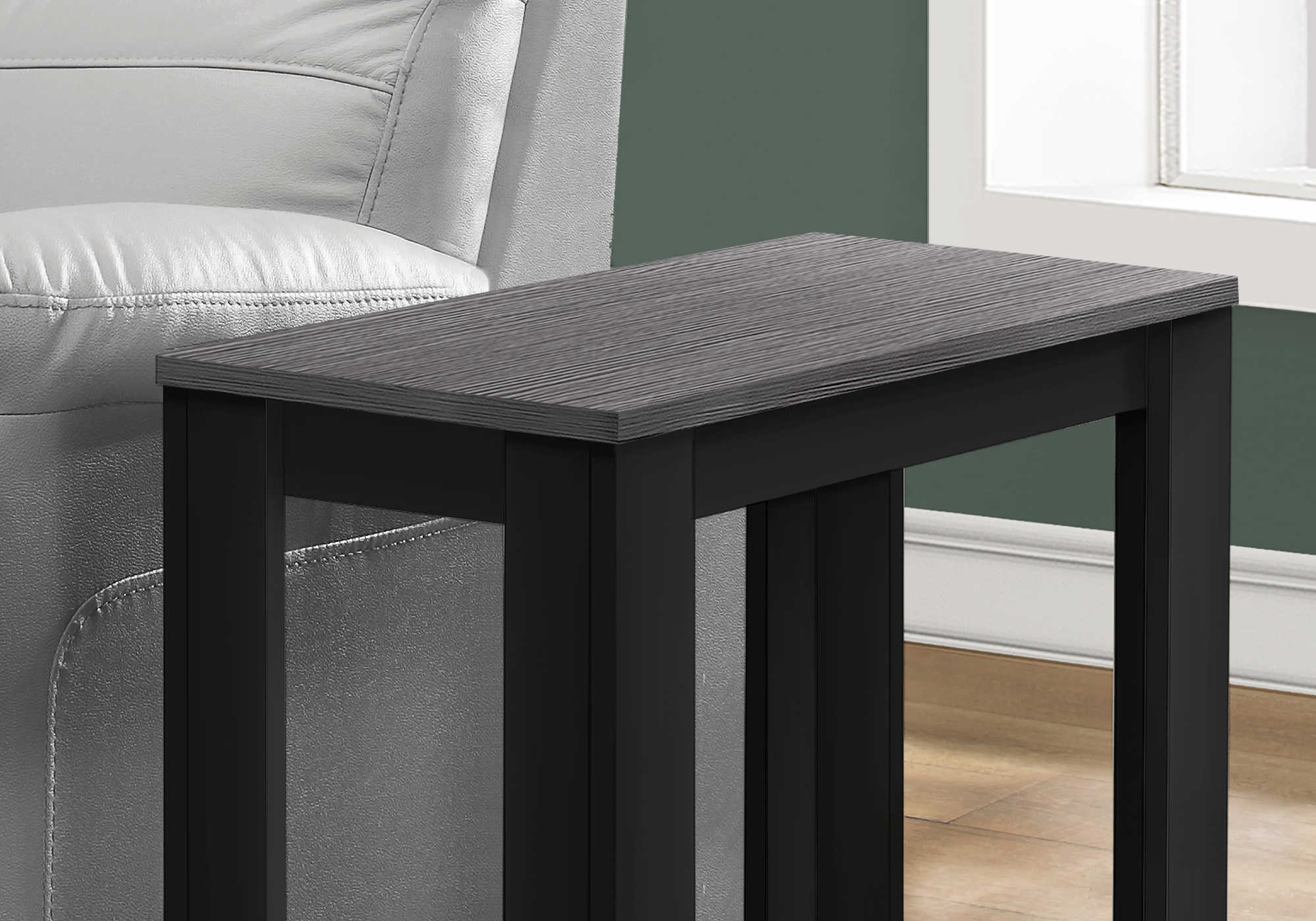 TABLE DE CHEVET - NOIR / DESSUS GRIS – I 3134.