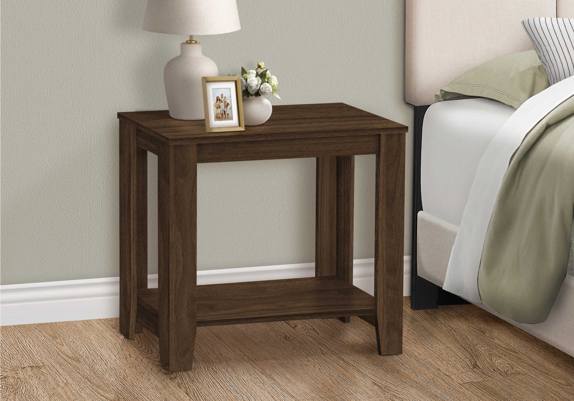 Image of nightstand - 22"h / dark walnut    i 3386.