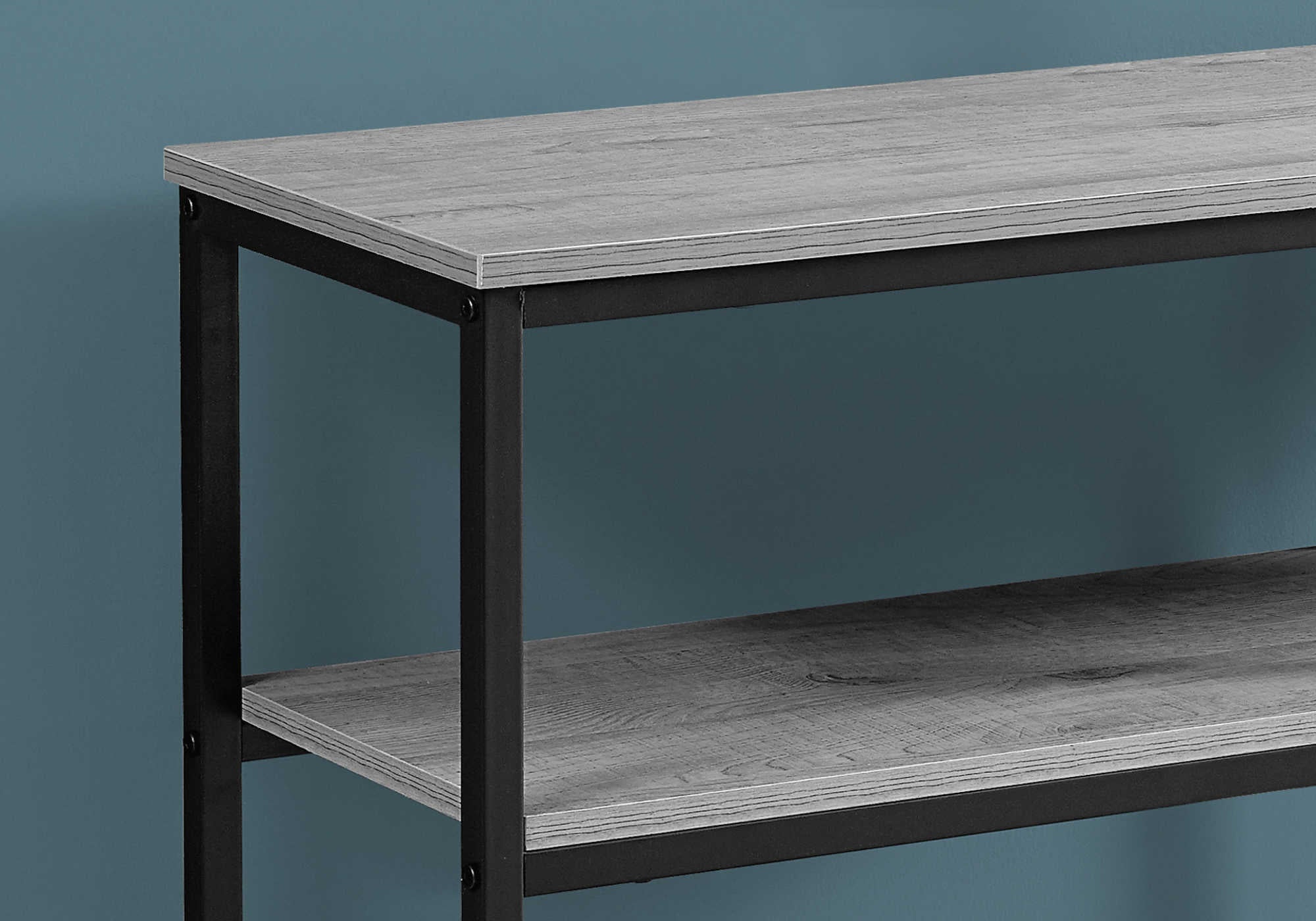 TABLE D'APPOINT - 42"L / CONSOLE D'ENTREE GRIS / NOIR – I 3514.