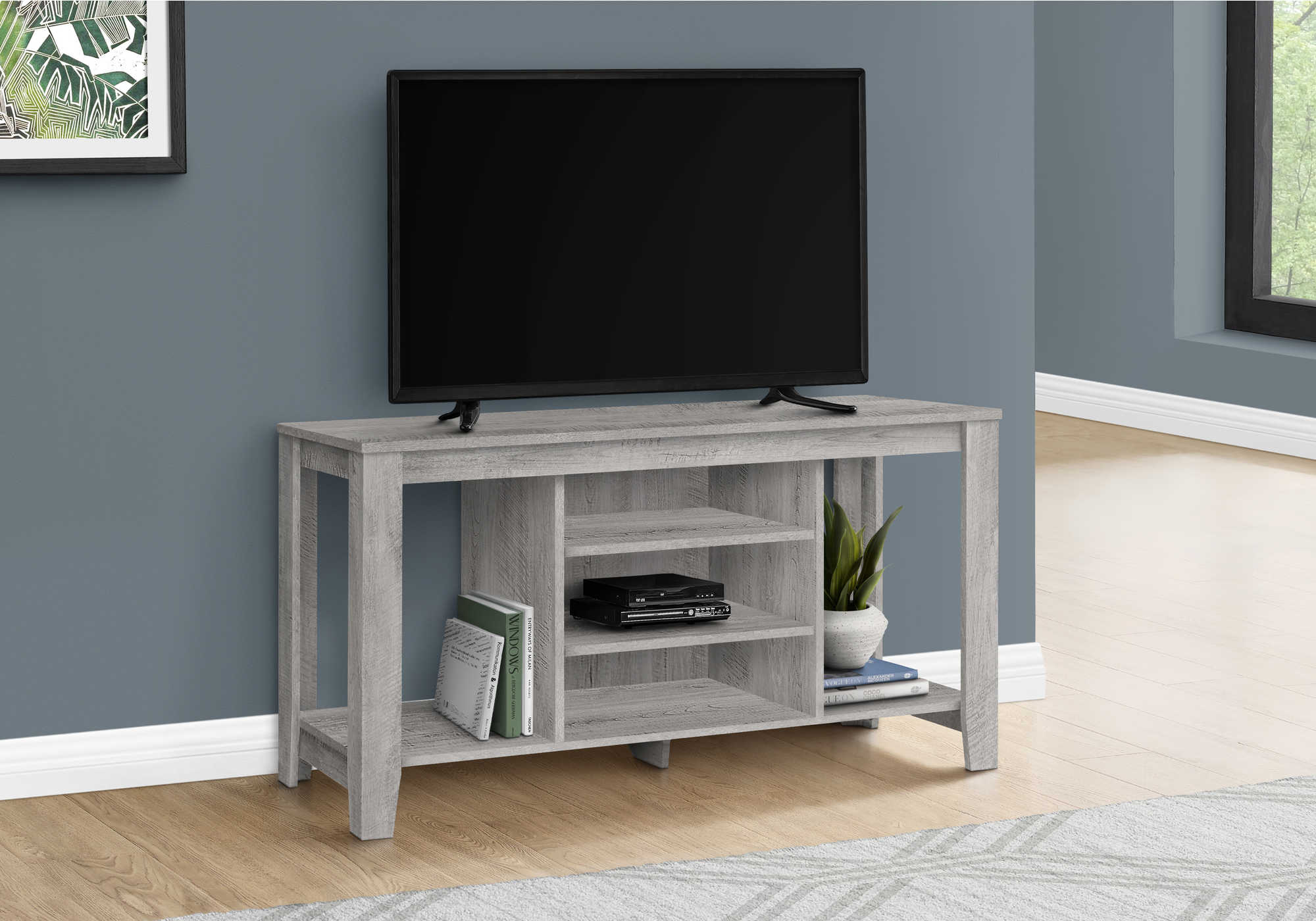Image of tv stand - 48"l / industrial grey  i 3564.