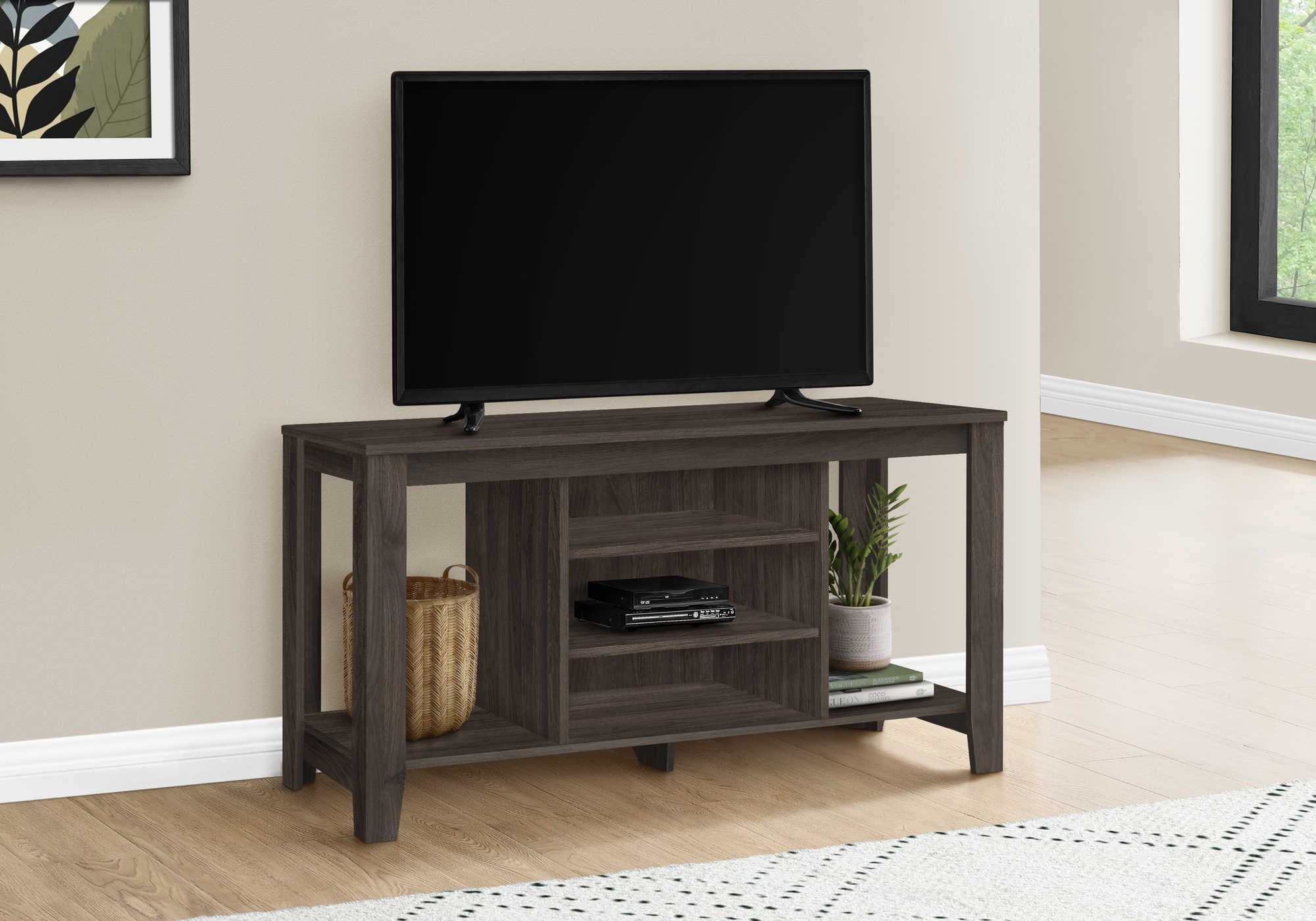 Image of tv stand - 48"l / brown oak  i 3567.