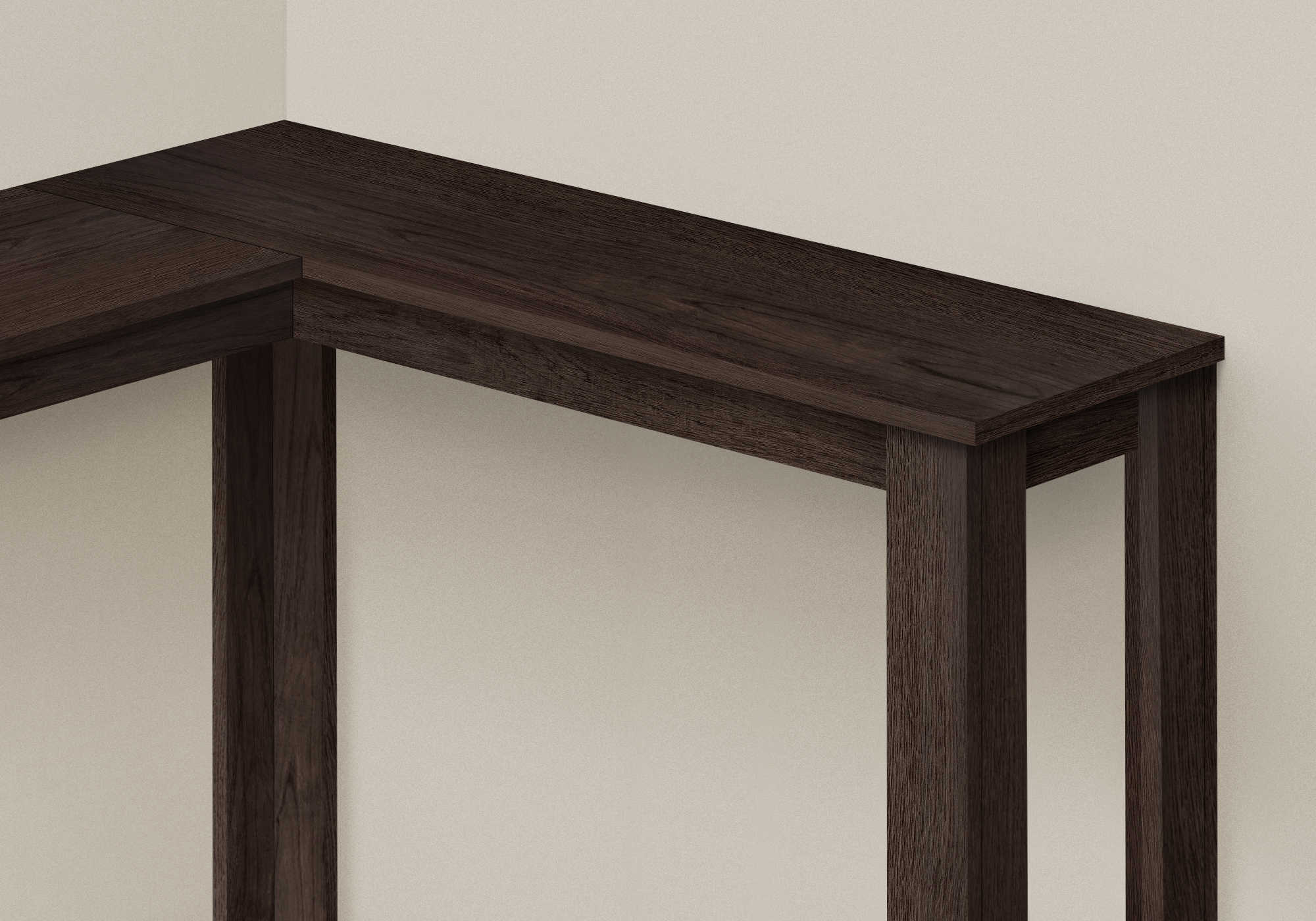 TABLE D'APPOINT - 48"L / CONSOLE DE COIN ESPRESSO – I 3660.