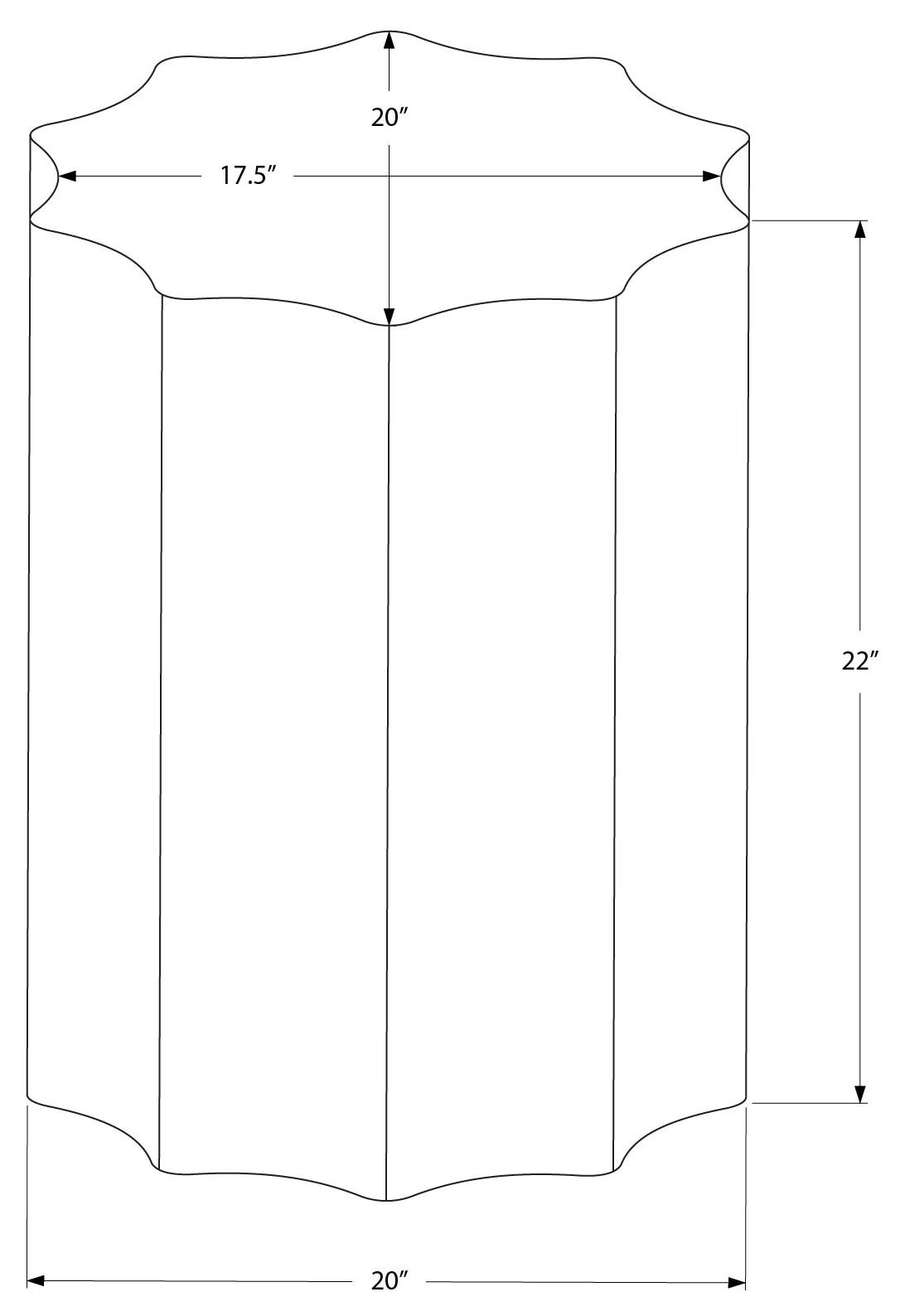 TABLE DE CHEVET - 22"H / TABLE DE BOUT DRUM METAL DORE – I 3902.