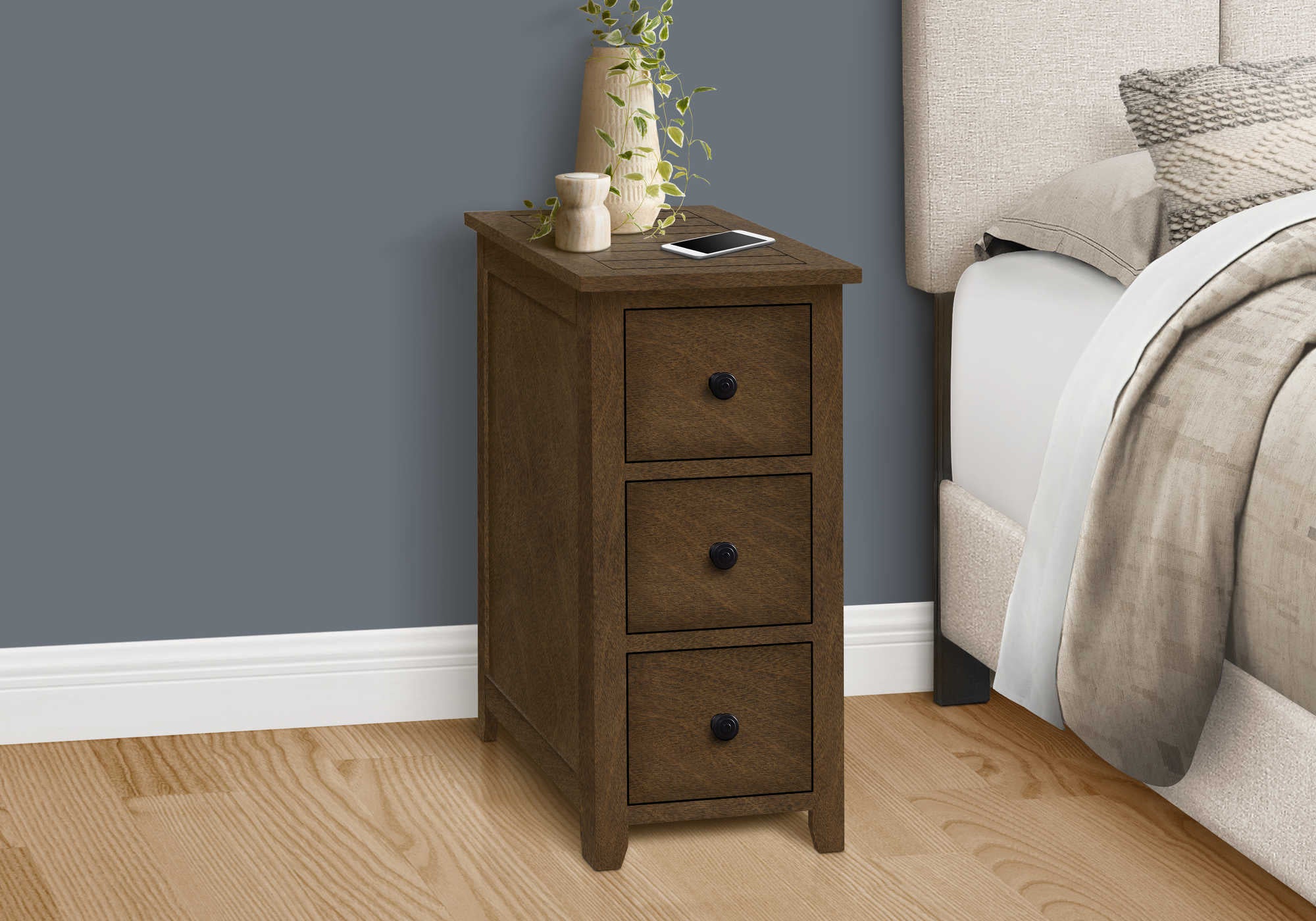 Image of nightstand - 24"h / espresso veneer end table  i 3959.