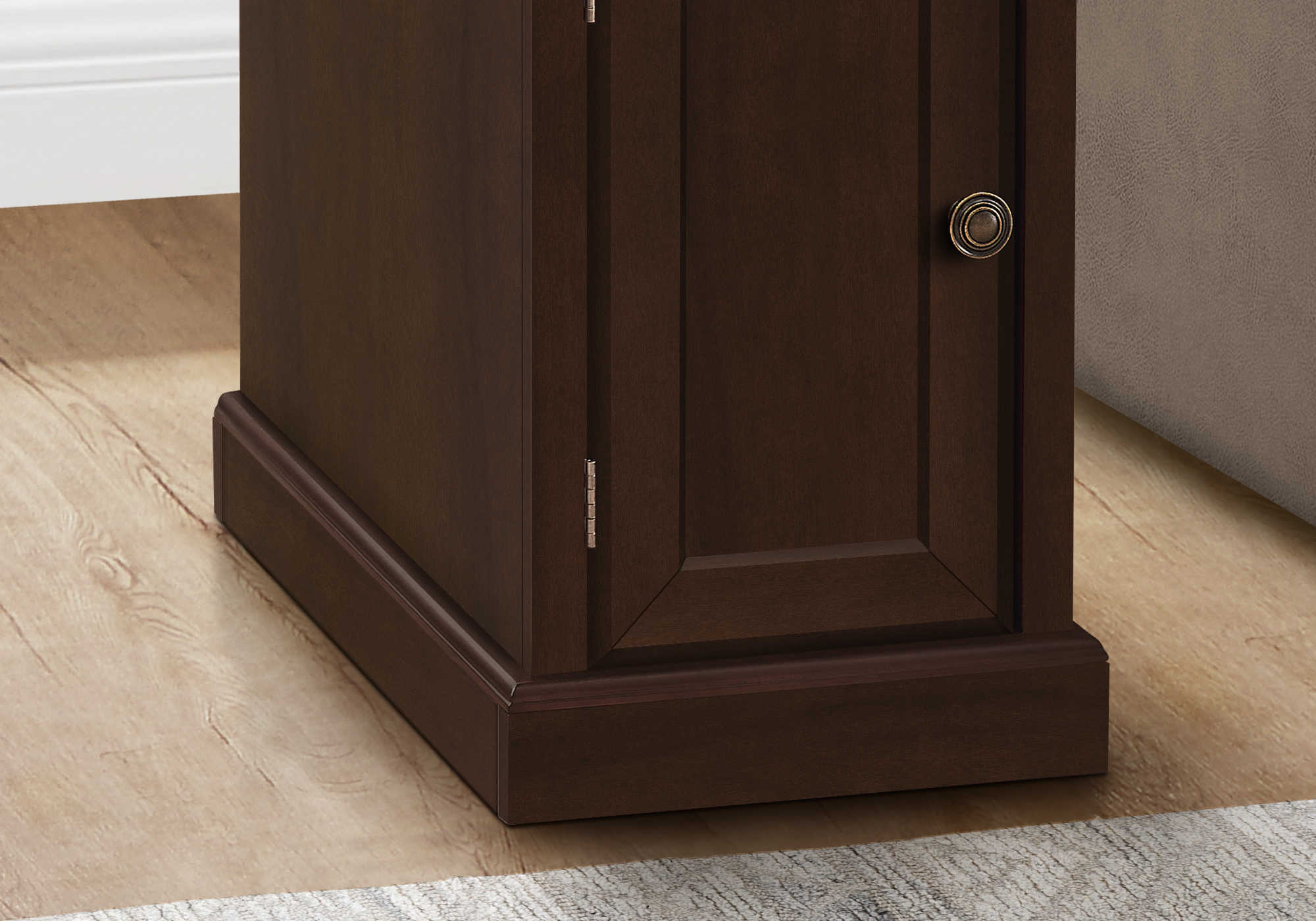 TABLE D'APPOINT - 24"H / BOIS PLAQUE ESPRESSO – I 3964