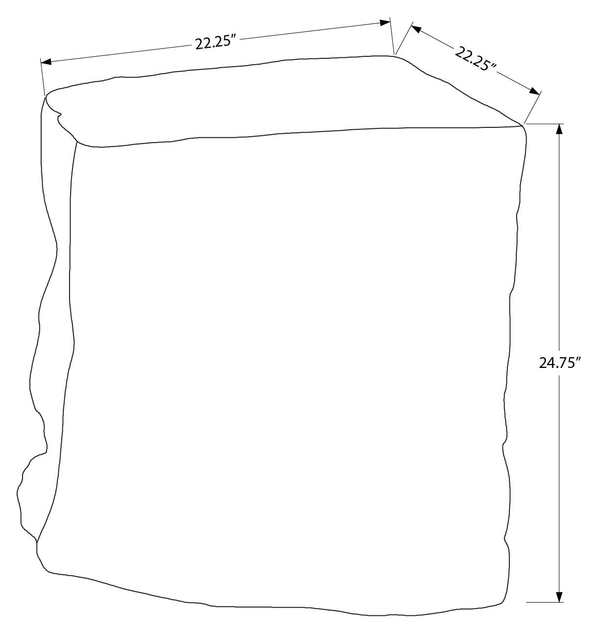 TABLE D'APPOINT - 25"H / INTERIEUR OU EXTERIEUR BLANC – I 4116